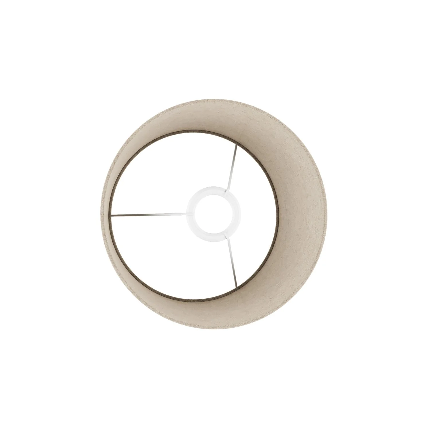 Athena Lampshade with E27 fitting for table or floor lamp - Made in Italy - Beige Wool - Image 3