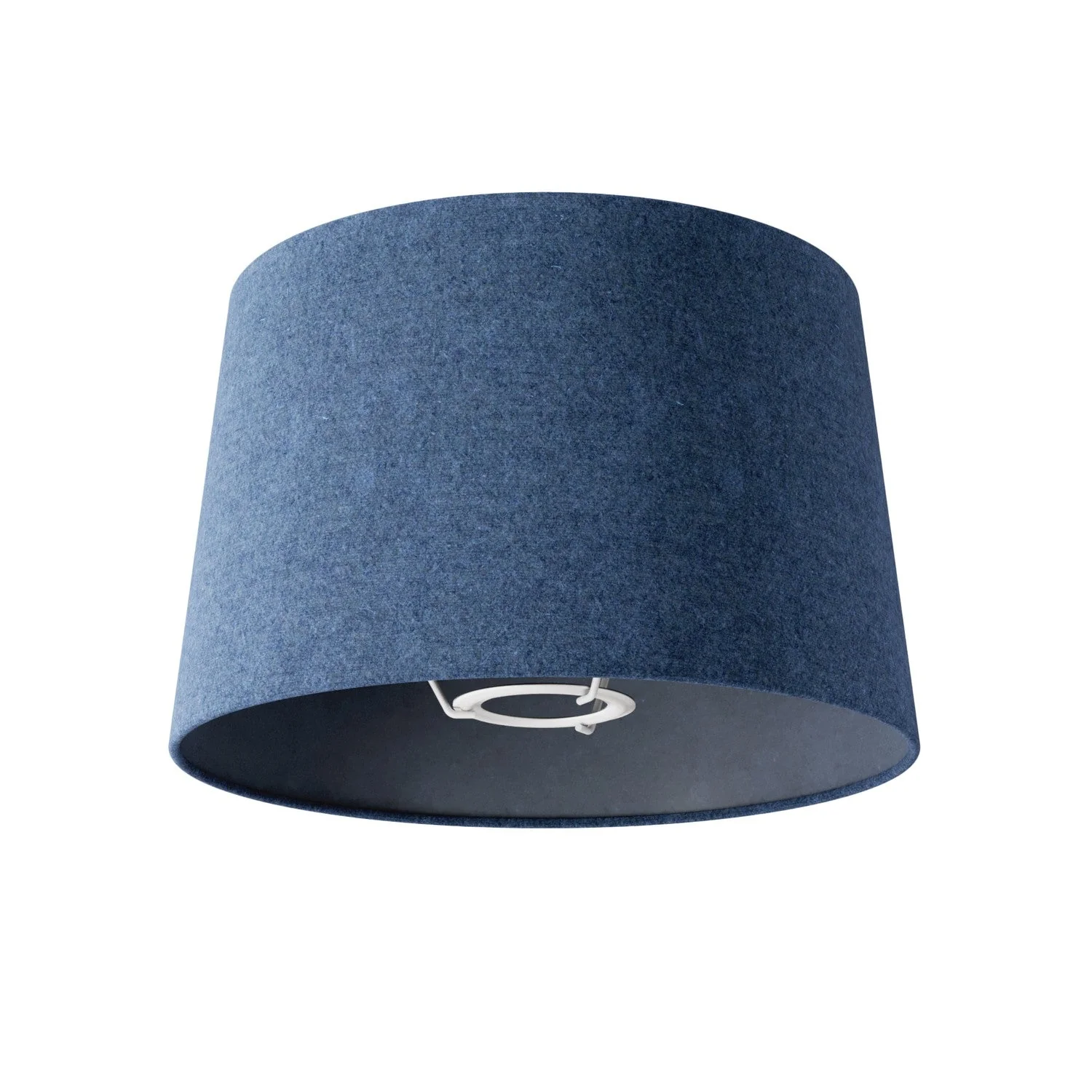 Athena lampshade with E27 fitting for table or floor lamp - Made in Italy - Blue Wool