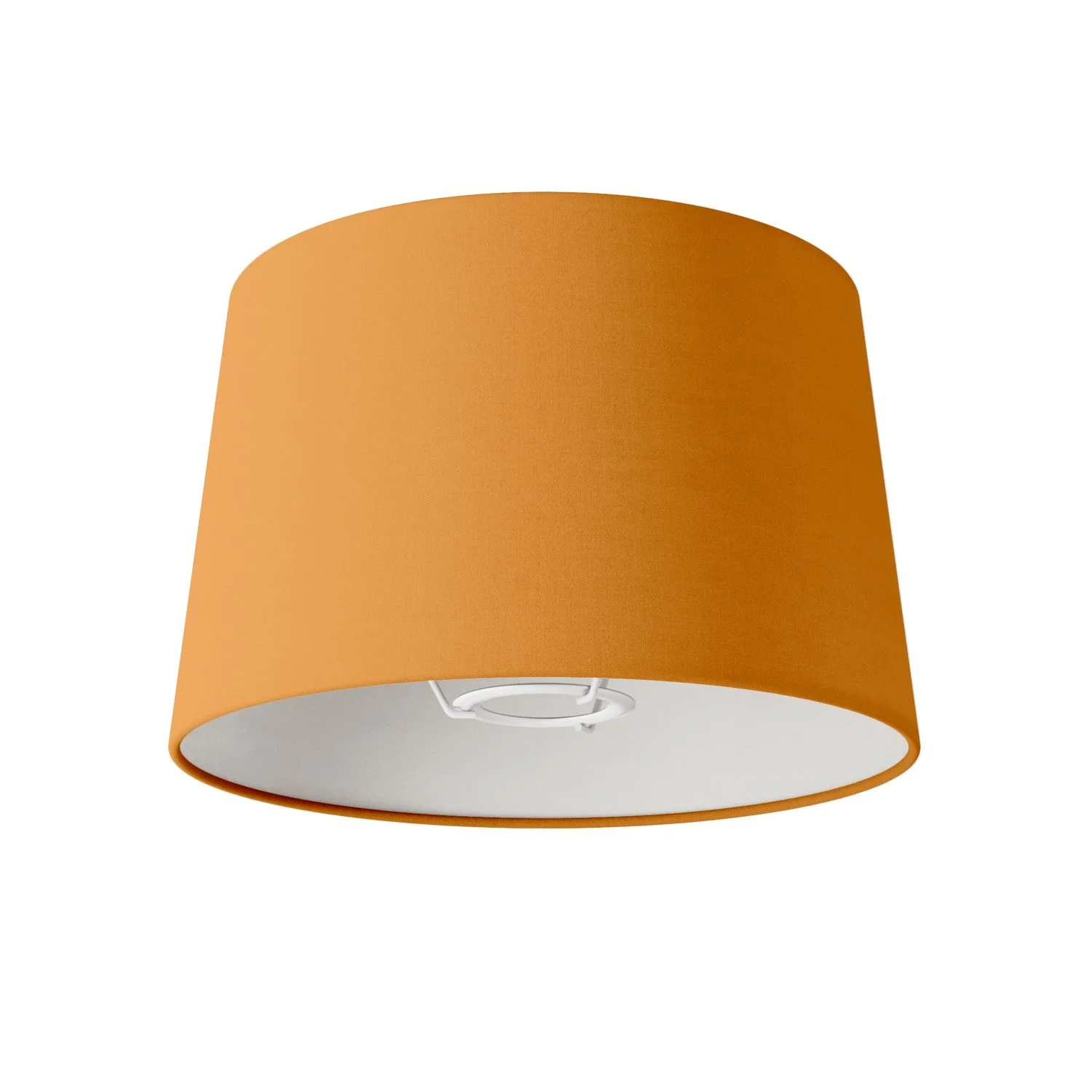 Athena lampshade with E27 fitting for table or floor lamp - Made in Italy - Mandarino cotton