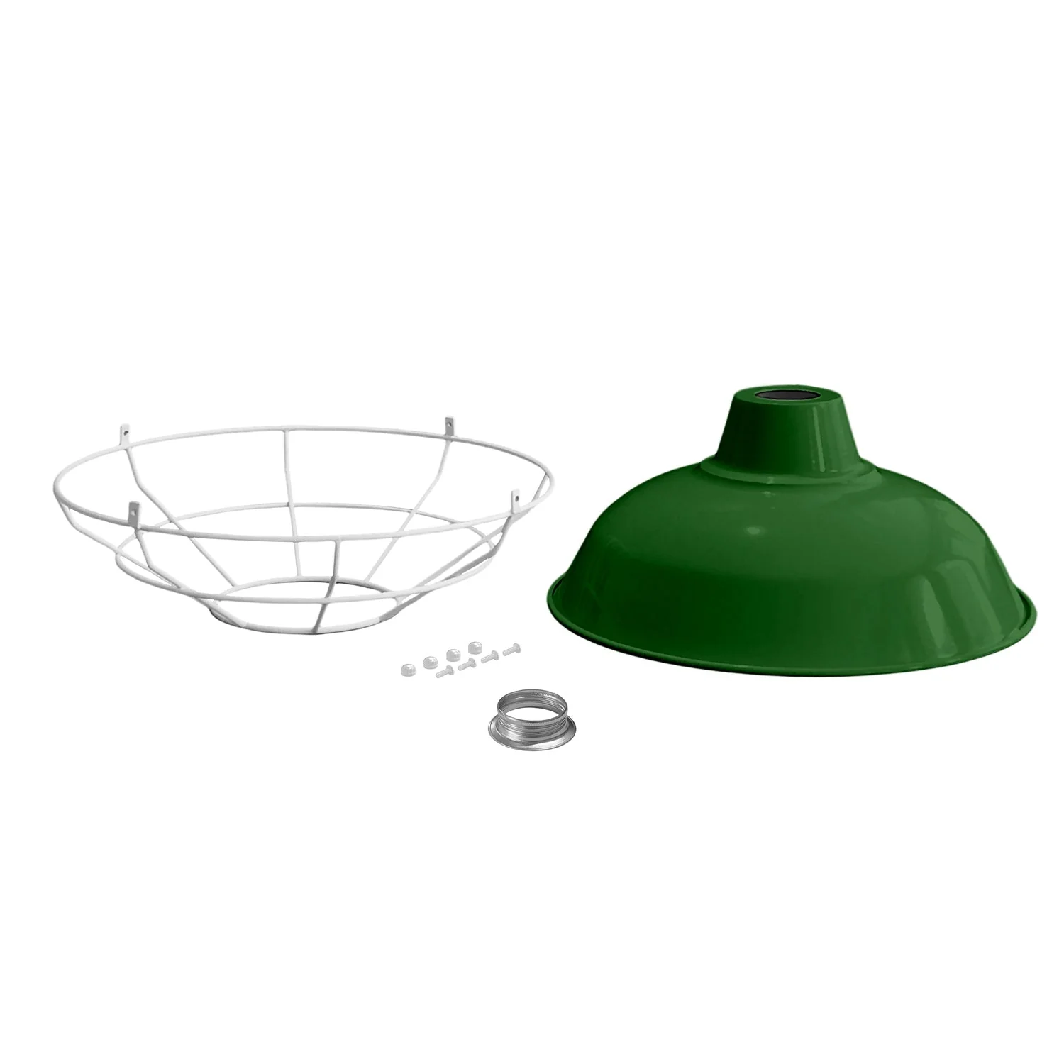 Bistrot lampshade with metal cage - Green - Image 2