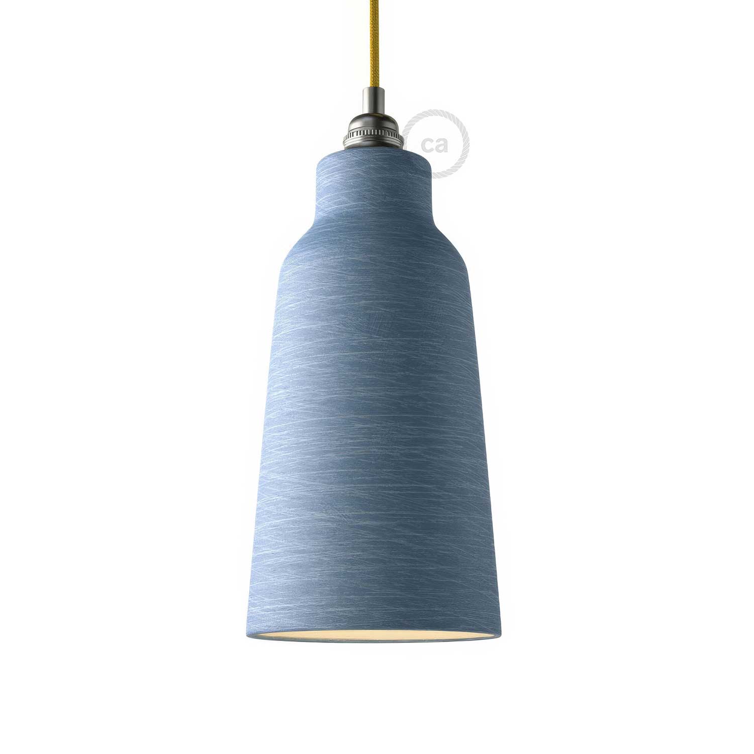 Bottiglia ceramic lampshade, Materia collection – Made in Italy – Striated Avion