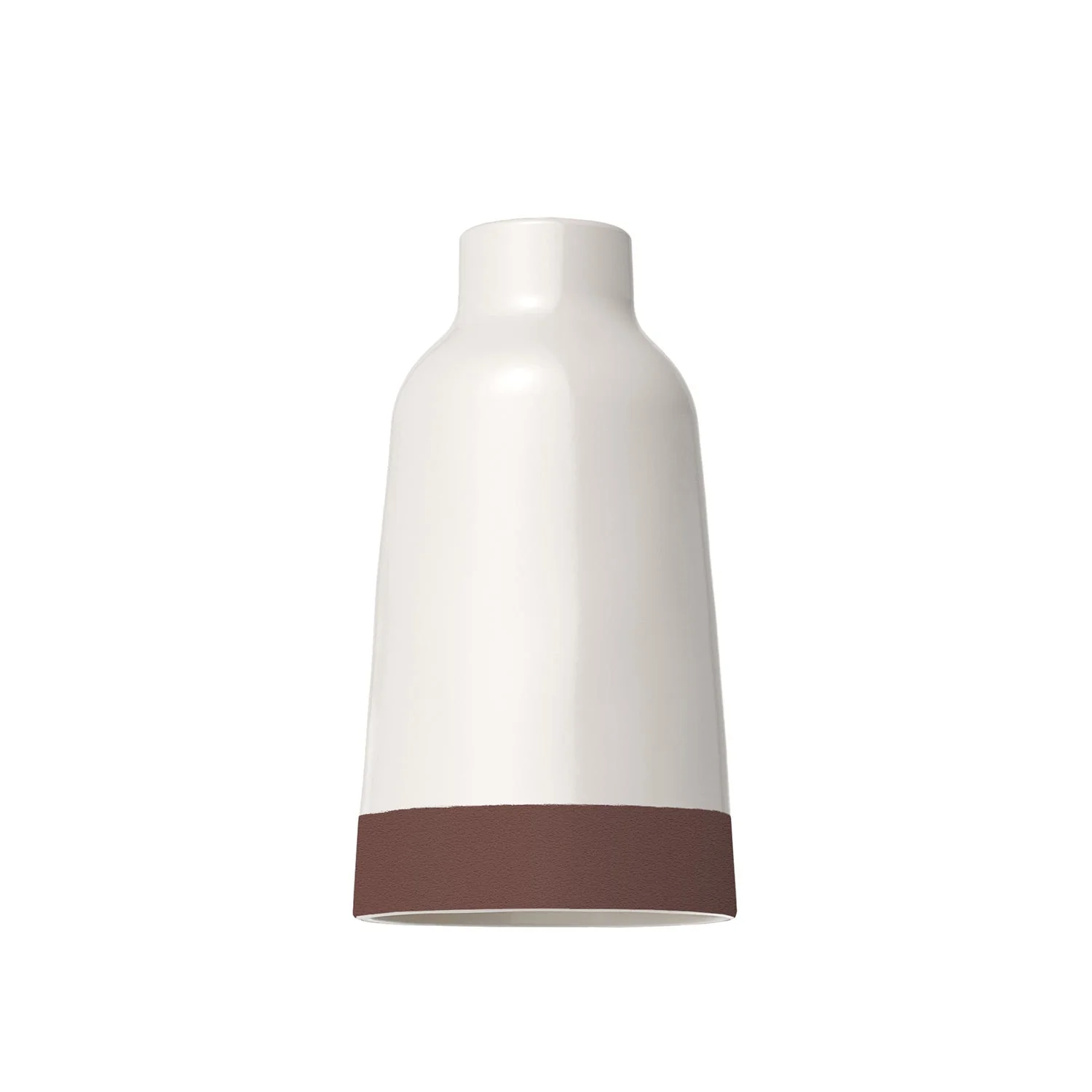 Bottiglia two-tone ceramic lampshade in White and Brown, Materia collection - Made in Italy - Image 4
