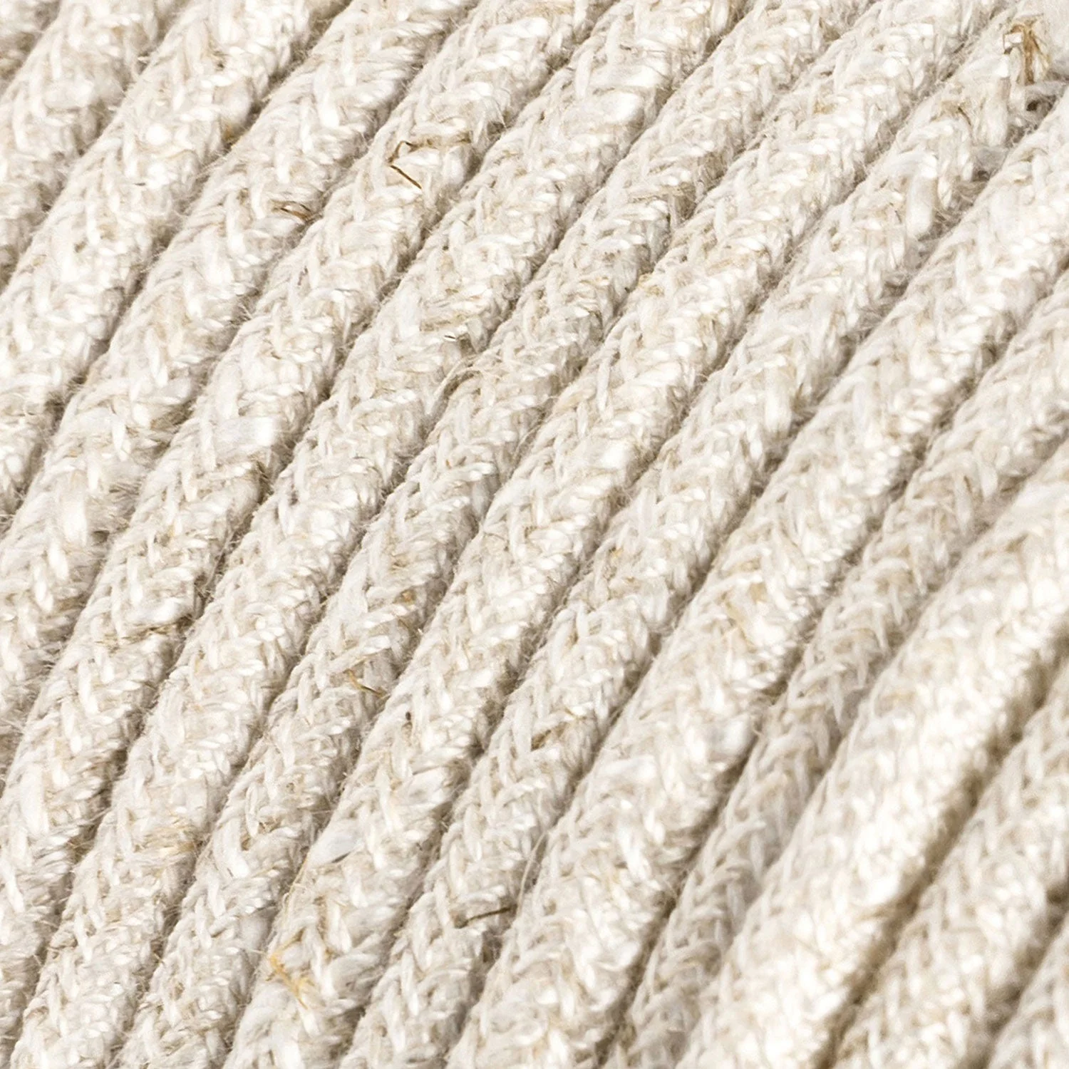Cablò multicolour lampshade 50 cm and white linen cables - Image 5