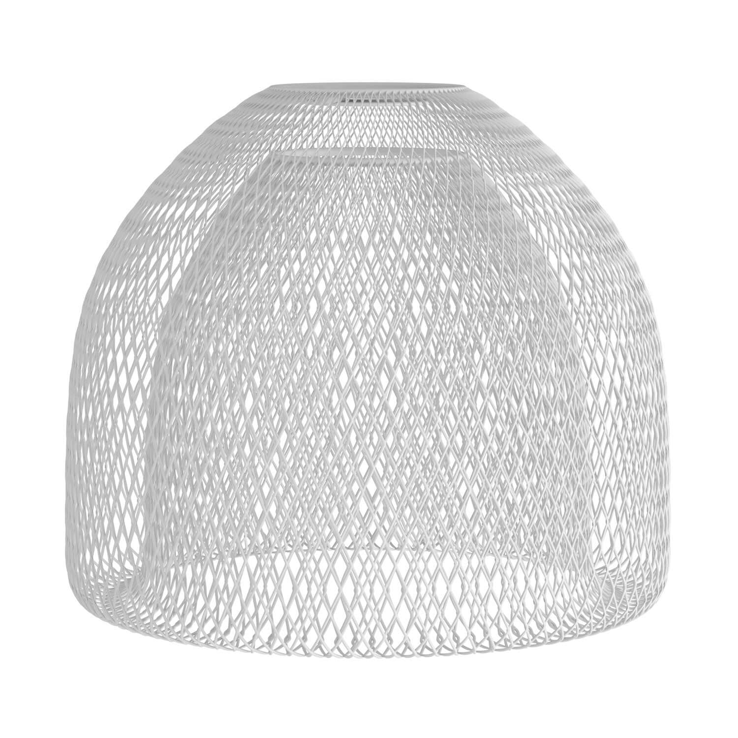 GhostBell XL metal lampshade cage with E27 fitting – White - Image 3