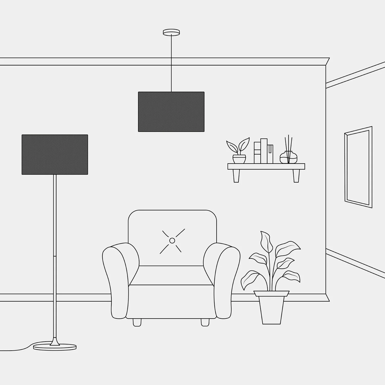 Cilindro XL fabric lampshade with E27 fitting - Made in Italy - Anthracite Teletta - Image 5