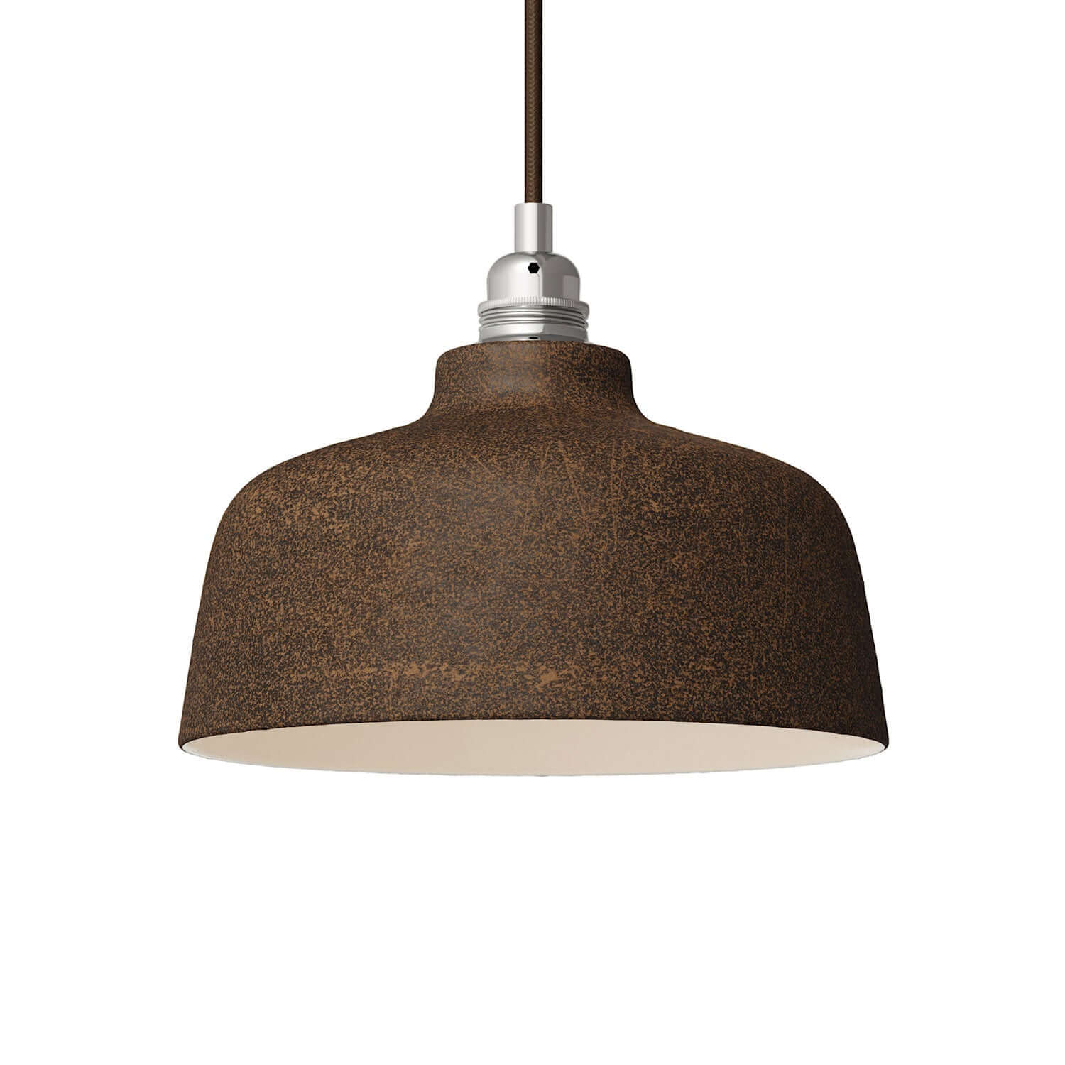 Cup lampshade in ceramic, Materia collection - Made in Italy - Corten effect