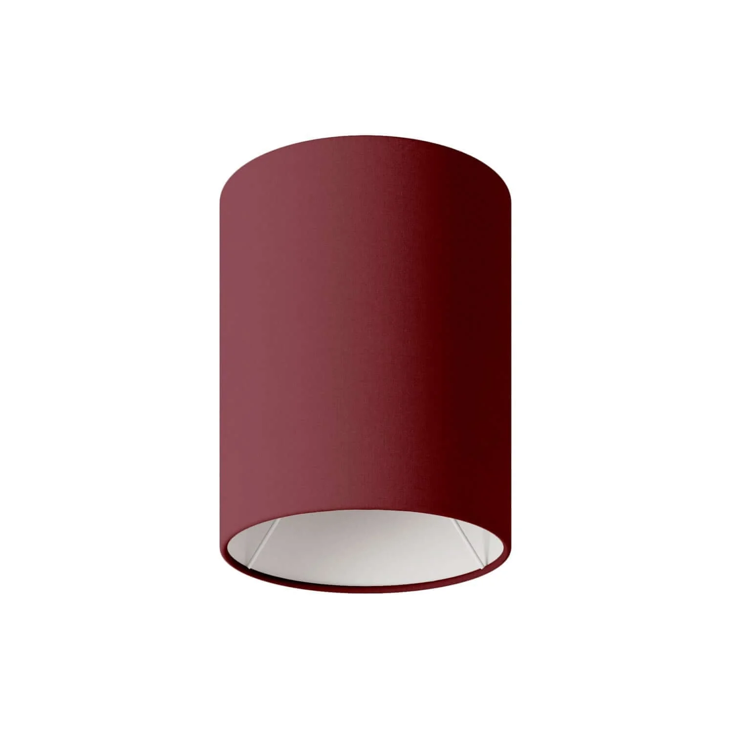 Cylinder lampshade in fabric with E27 fitting - 100% Made in Italy - Bordeaux Teletta