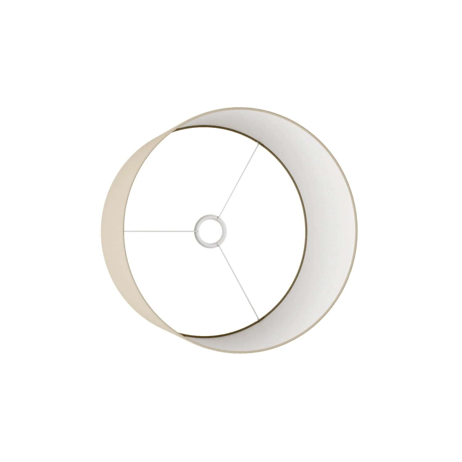 Cylindrical Lampshade L in fabric with E27 fitting - Made in Italy - Arenal Dove Gray - Image 3