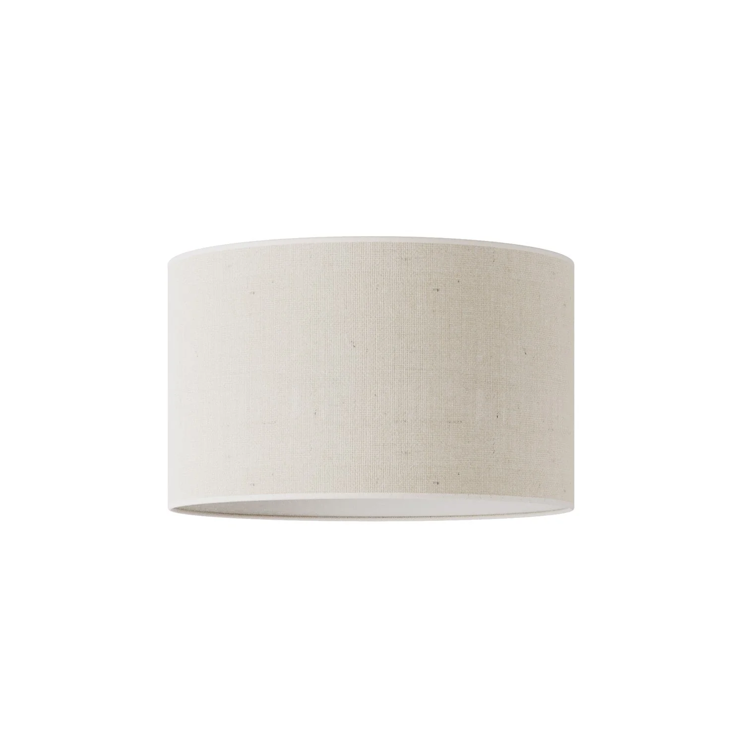 Cylinder L Lampshade in fabric with E27 fitting - Made in Italy - Light Jute