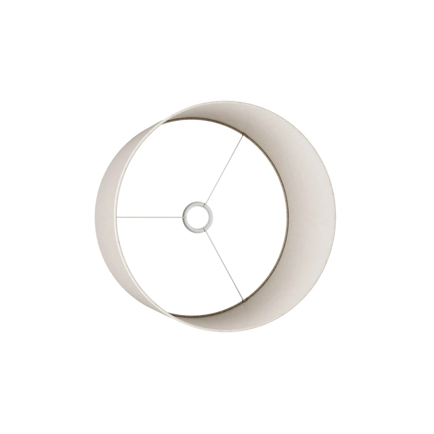 Cylinder L Lampshade in fabric with E27 fitting - Made in Italy - Light Jute - Image 3
