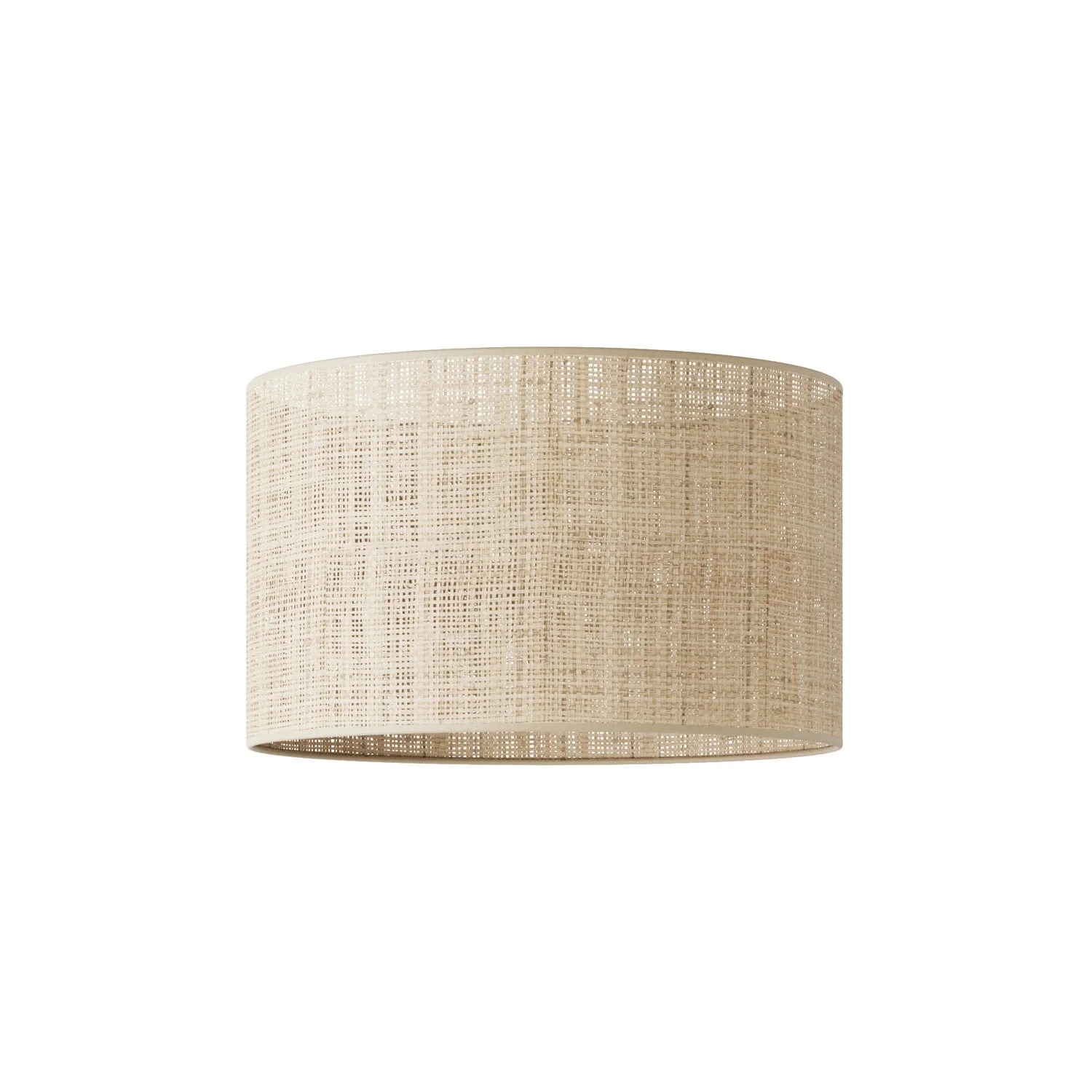 Lampshade Cylinder L in fabric with E27 fitting - Made in Italy - Raphia