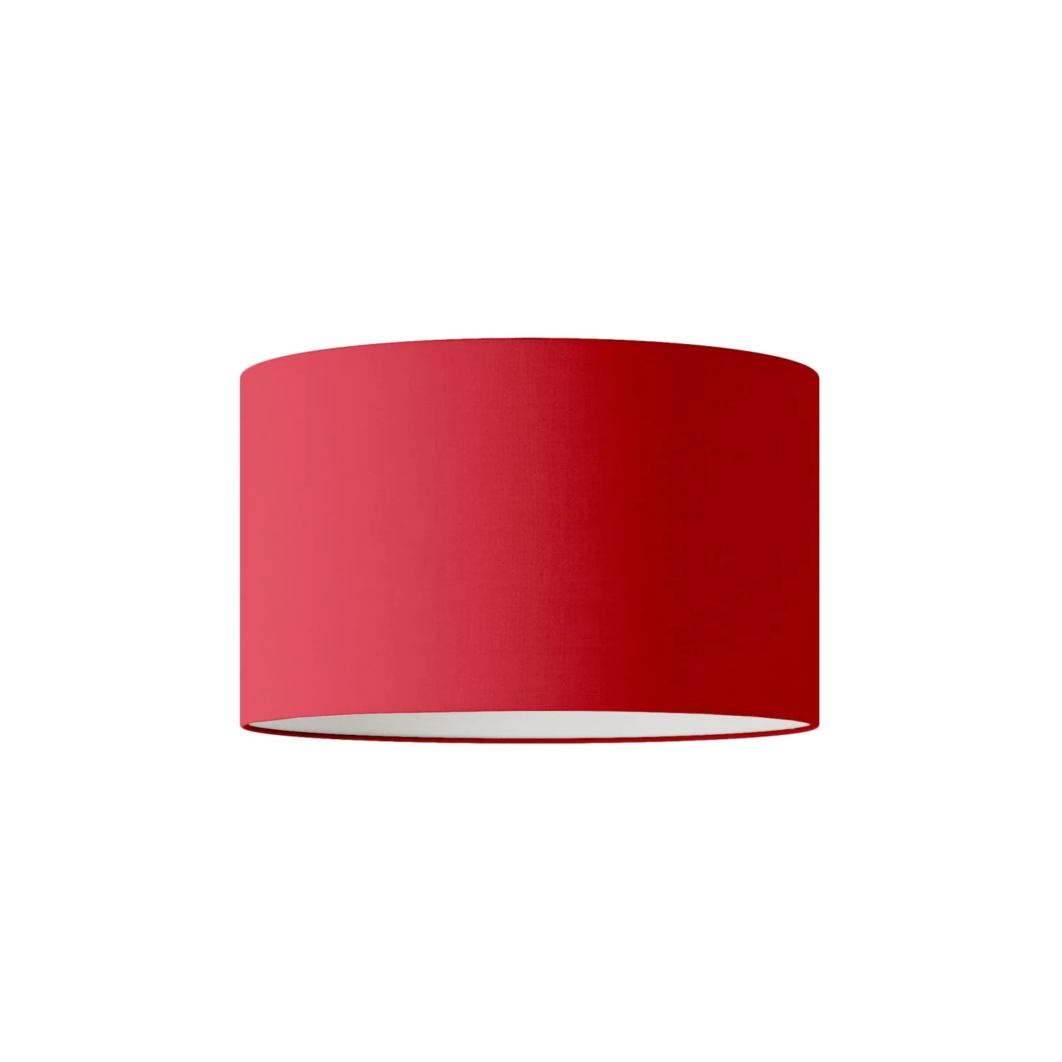 Cilindro L fabric Lampshade with E27 fitting - Made in Italy - Rosso fabric