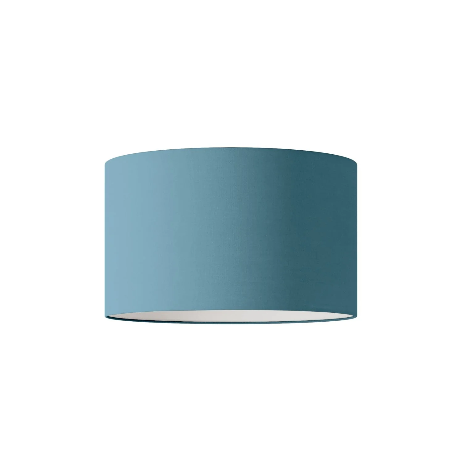 Cylinder Lampshade L in fabric with E27 fitting - Made in Italy - Severe Blue Cottonette