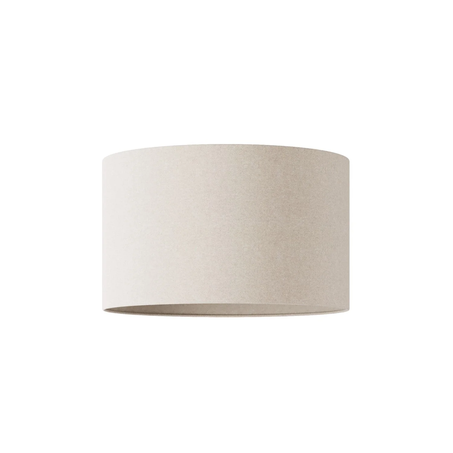 Cylinder Lampshade L in fabric with E27 fitting - Made in Italy - Sand Wool