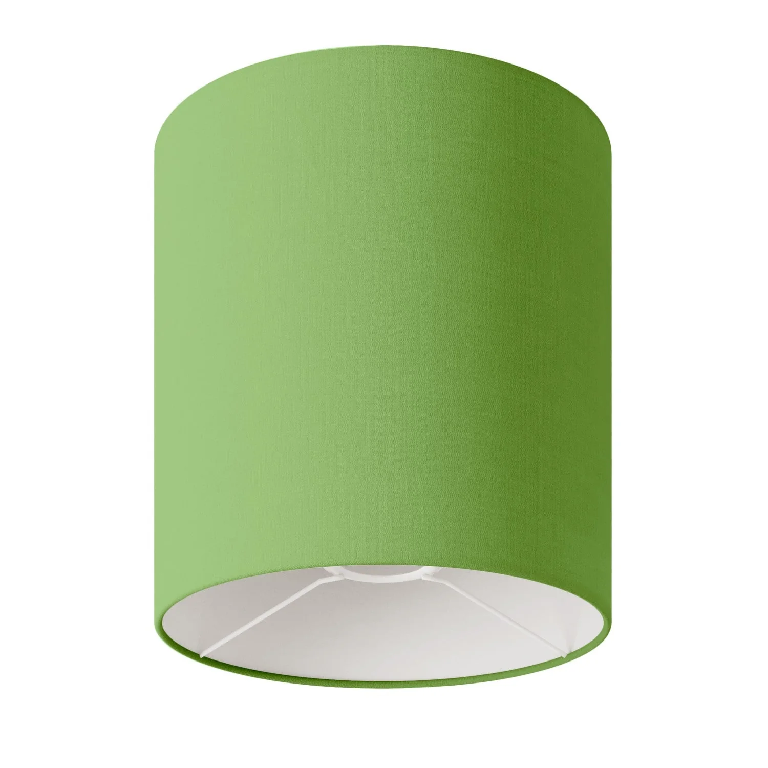 Cylinder M Lampshade in fabric with E27 fitting - Made in Italy - Cinette Pistachio Green