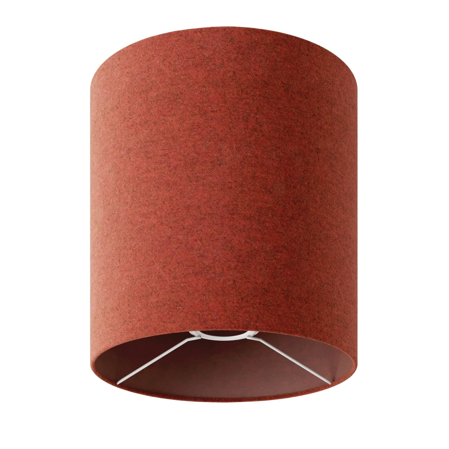 Cylindrical M lampshade in fabric with E27 fitting - Made in Italy - Lobster wool