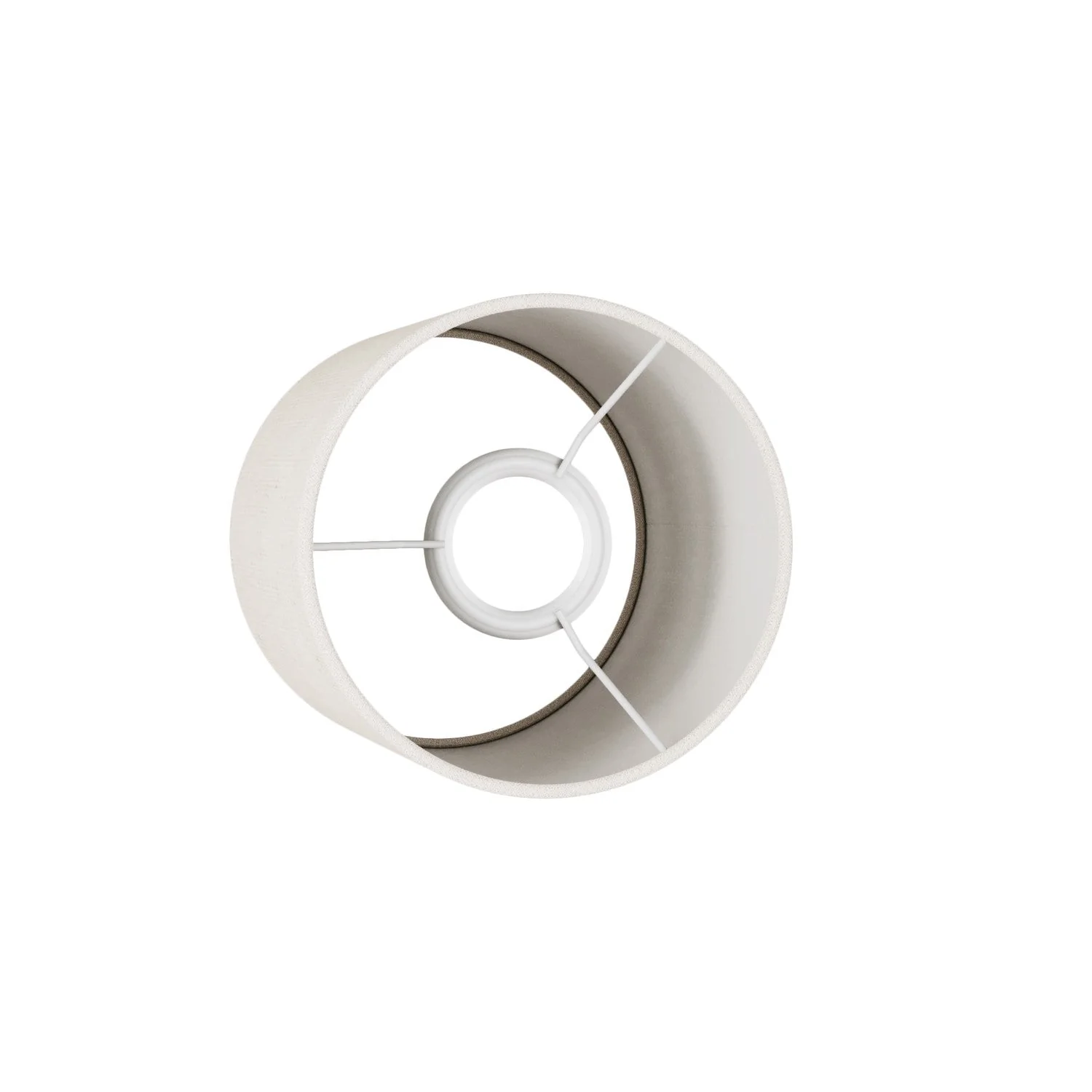 Cilindro S Lampshade in fabric with E27 fitting - Made in Italy - Light Jute - Image 3
