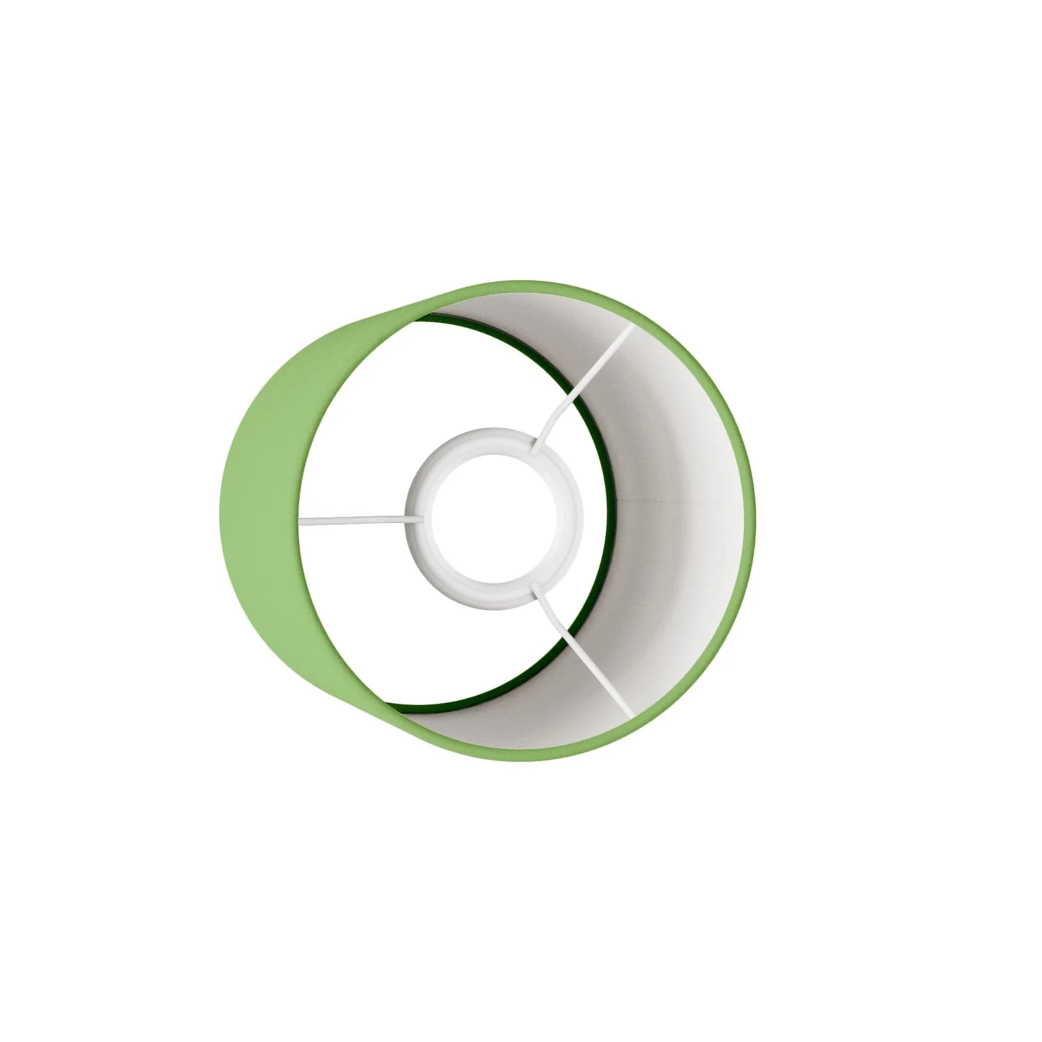 Cilindro S Lampshade in fabric with E27 fitting - Made in Italy - Cinette Pistachio Green - Image 3