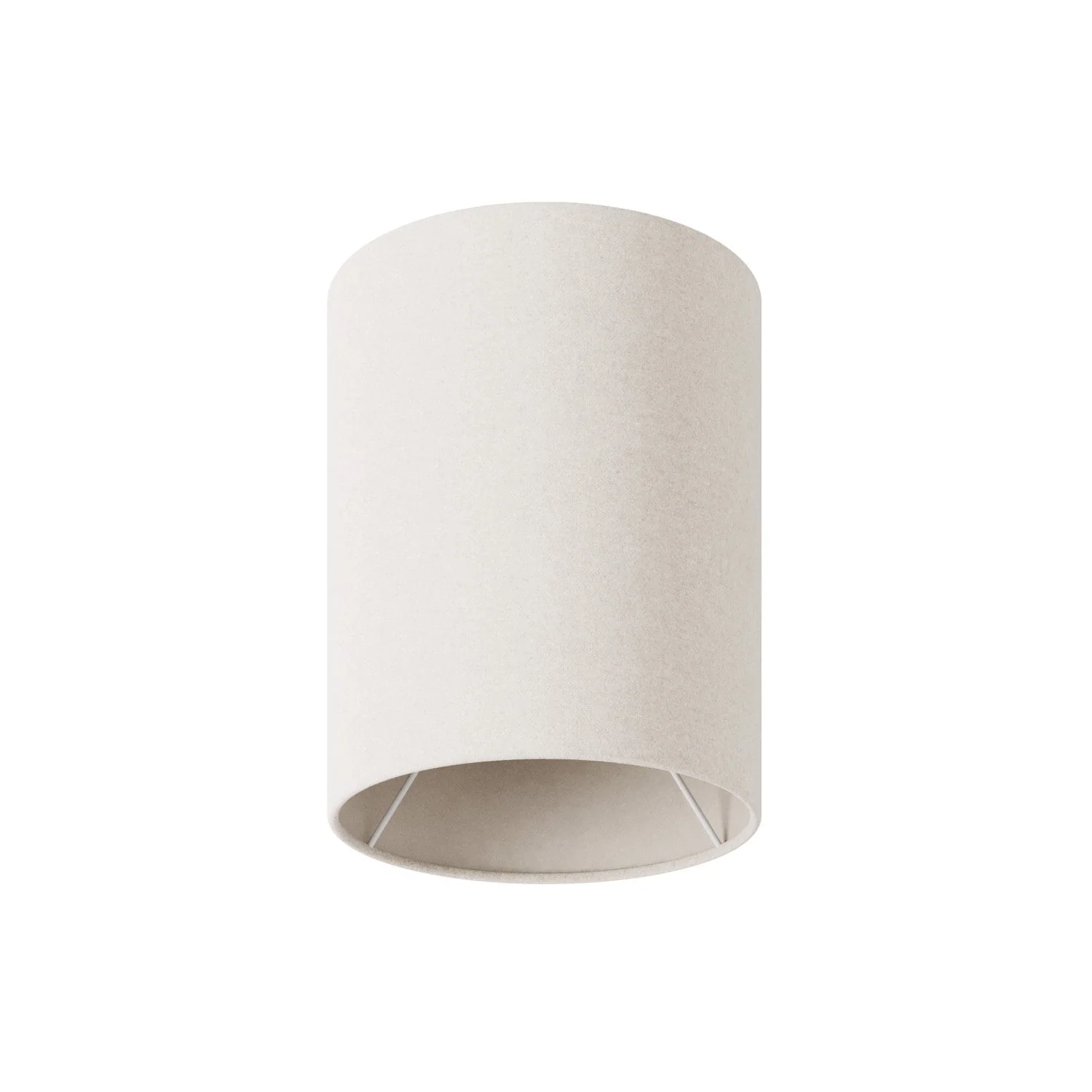 Cilindro S Lampshade in fabric with E27 fitting - Made in Italy - Sand Wool