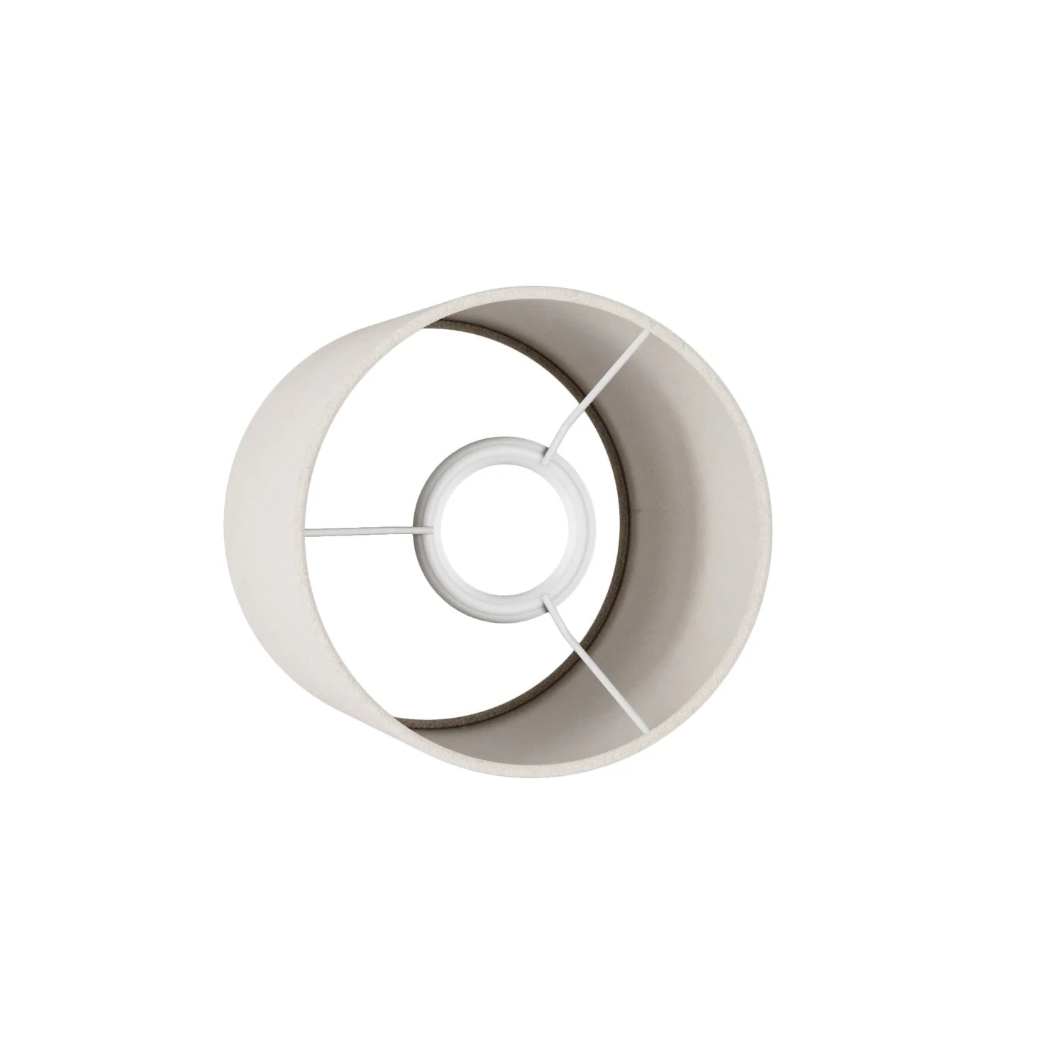 Cilindro S Lampshade in fabric with E27 fitting - Made in Italy - Sand Wool - Image 3