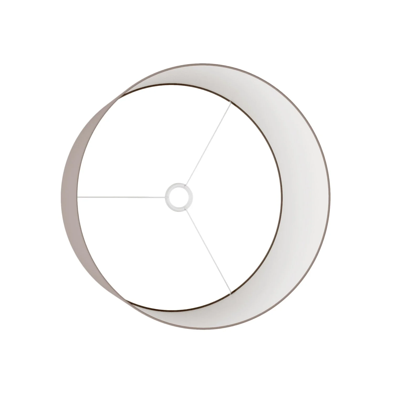 Cilindro XL Lampshade in fabric with E27 fitting - Made in Italy - Arenal Cenere - Image 3