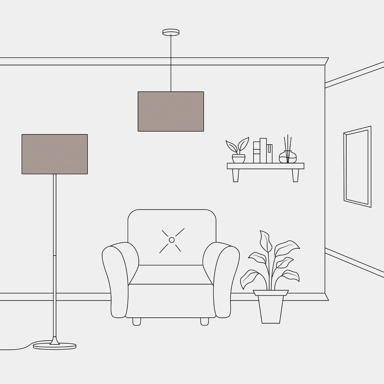 Cilindro XL Lampshade in fabric with E27 fitting - Made in Italy - Arenal Cenere - Image 5