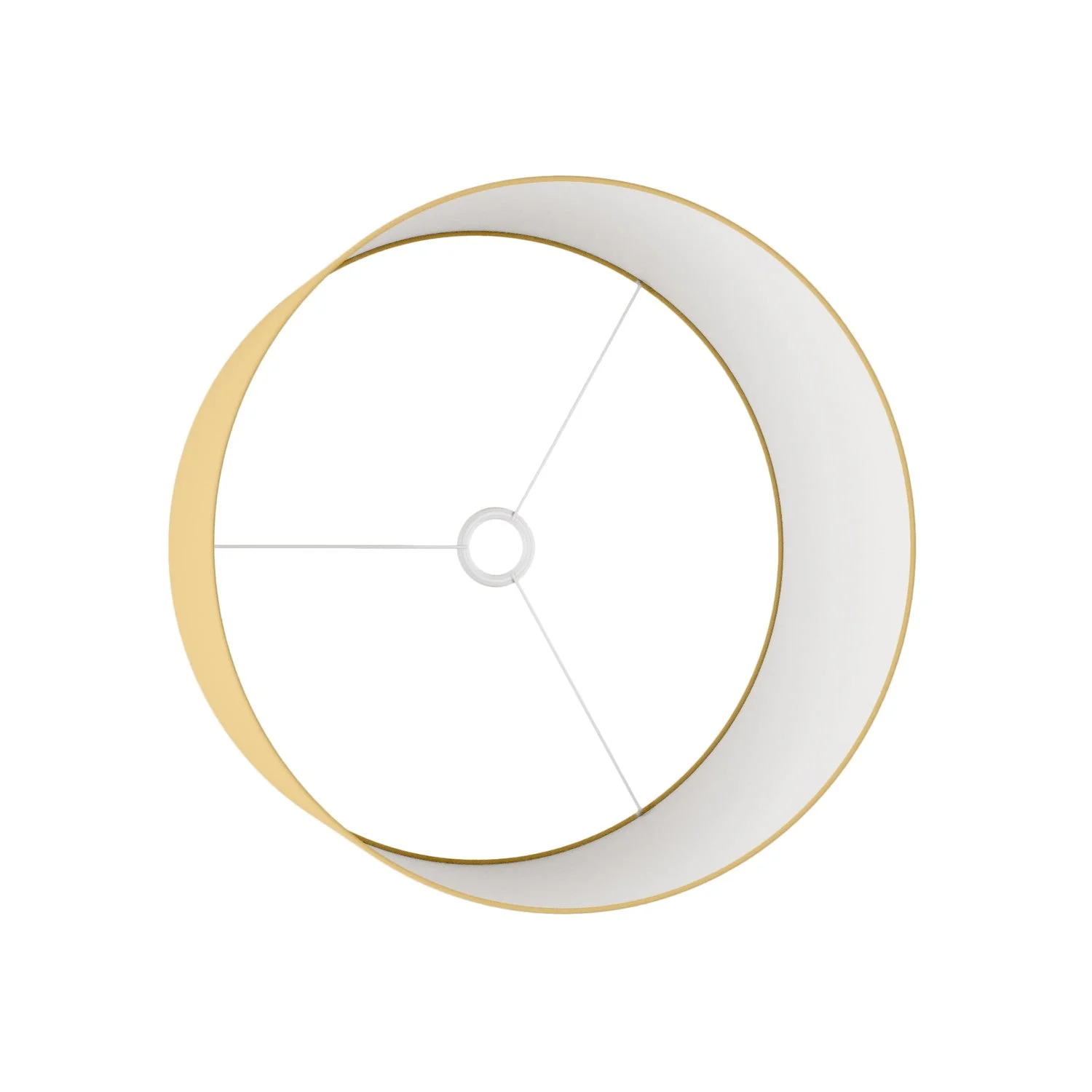 Lampshade Cylinder XL in fabric with E27 fitting - Made in Italy - Arenal Gold - Image 3