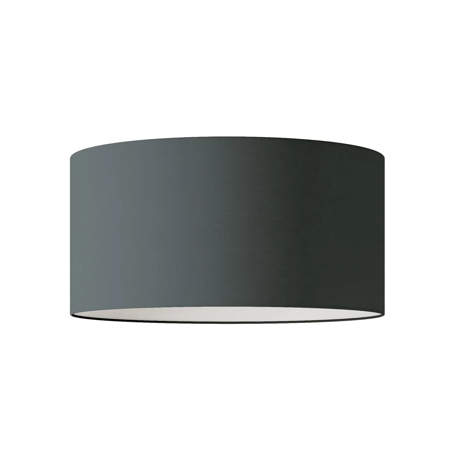 XL Cylinder Lampshade in fabric with E27 fitting - Made in Italy - Dark Gray Teletta