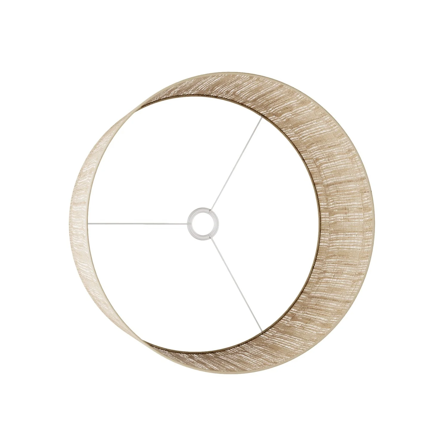XL Cylindrical Lampshade in fabric with E27 fitting - Made in Italy - Raphia - Image 3