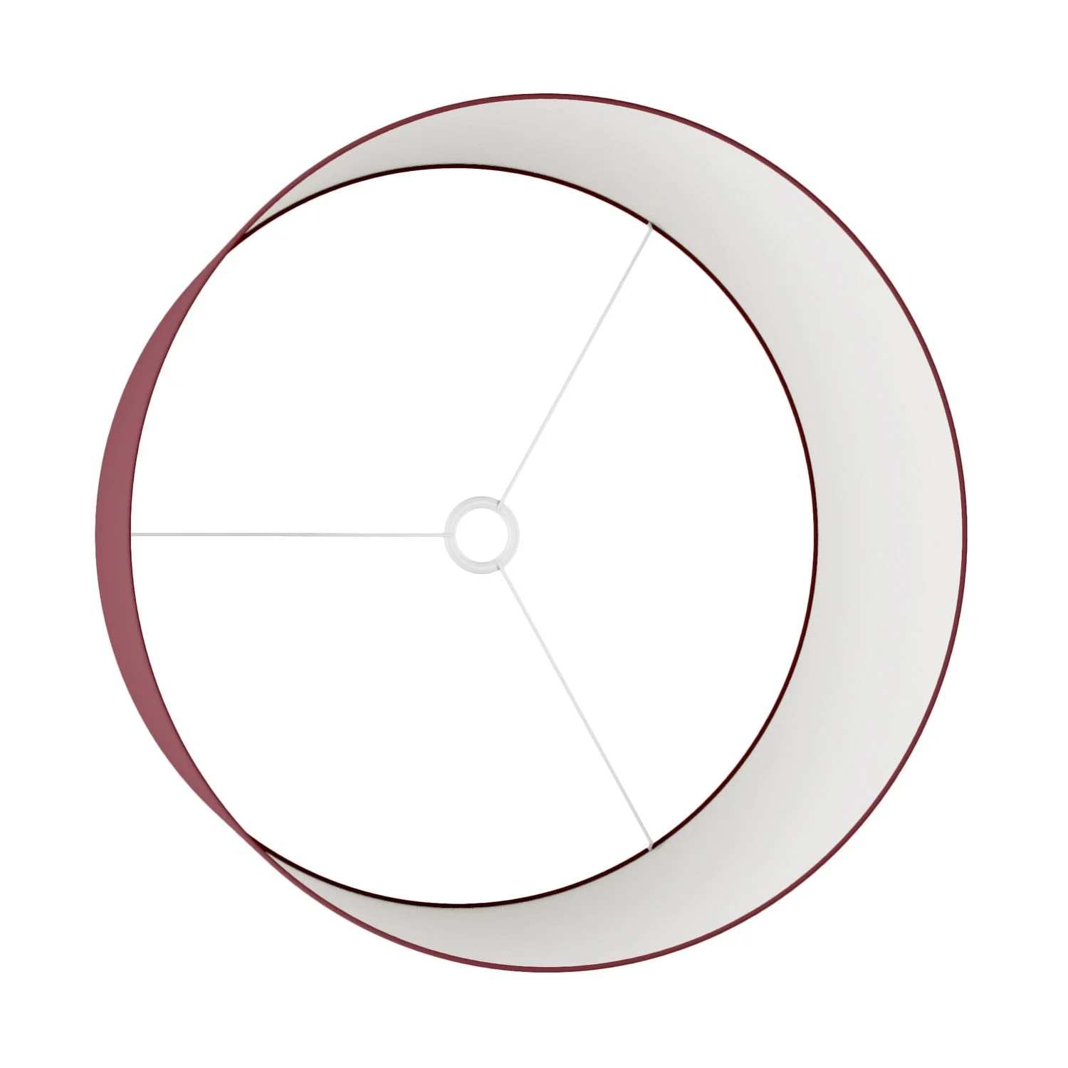 XXL Cylinder Lampshade in fabric with E27 fitting - Made in Italy - Aenal Bordeaux - Image 3