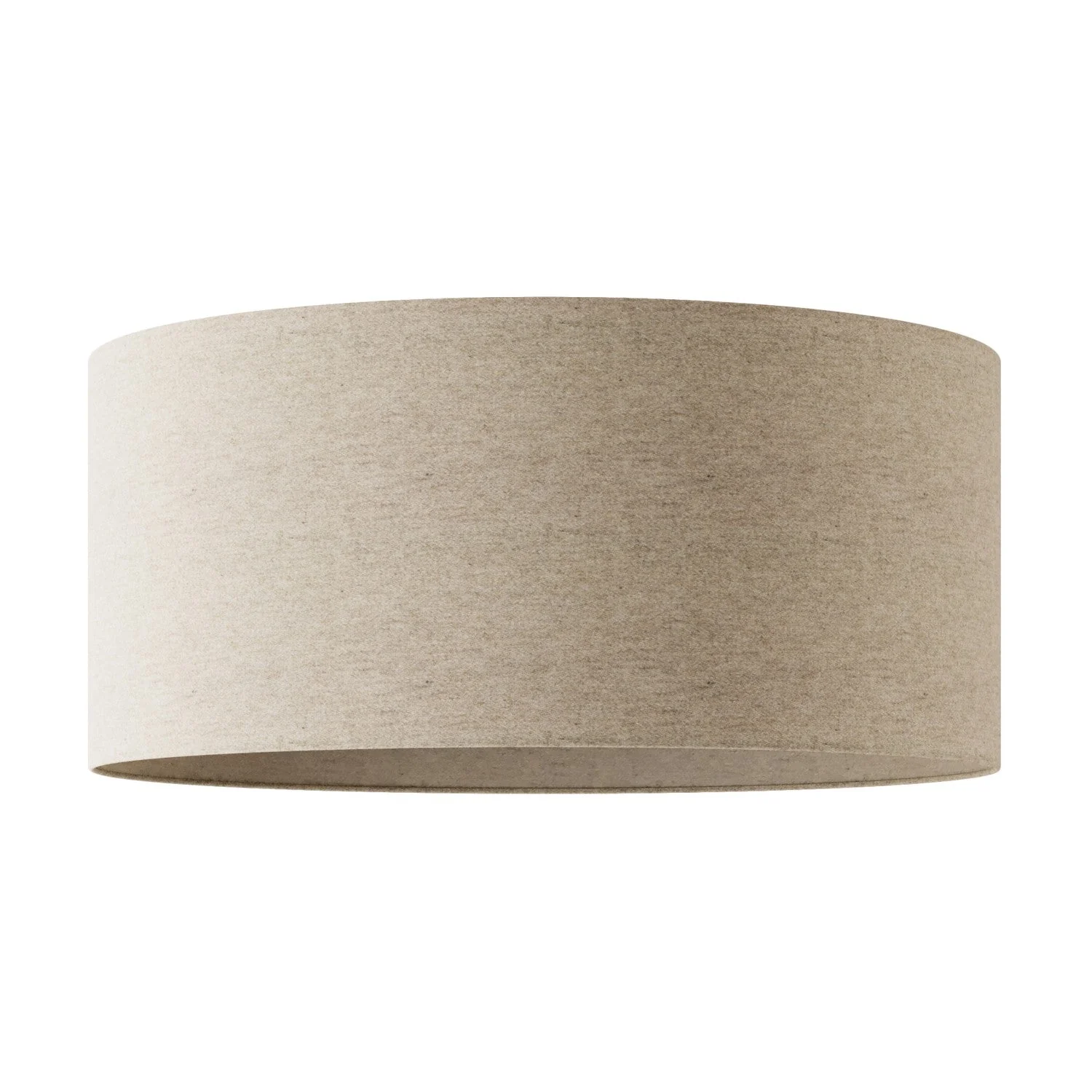 Lampshade Cylinder XXL in fabric with E27 fitting - Made in Italy - Beige Wool