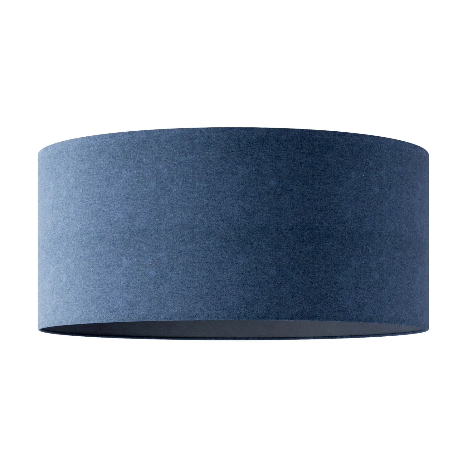 XXL Cylinder Lampshade in fabric with E27 fitting - Made in Italy - Blue Wool
