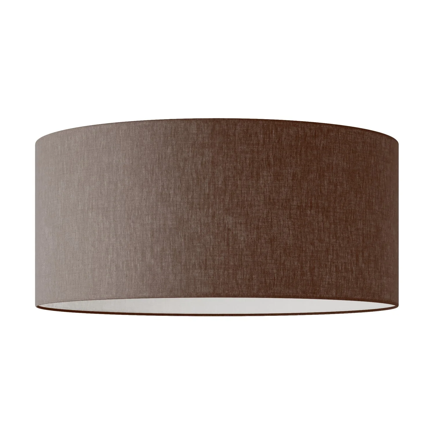 XXL Cylindrical Lampshade in fabric with E27 fitting - Made in Italy - Camelot Brown