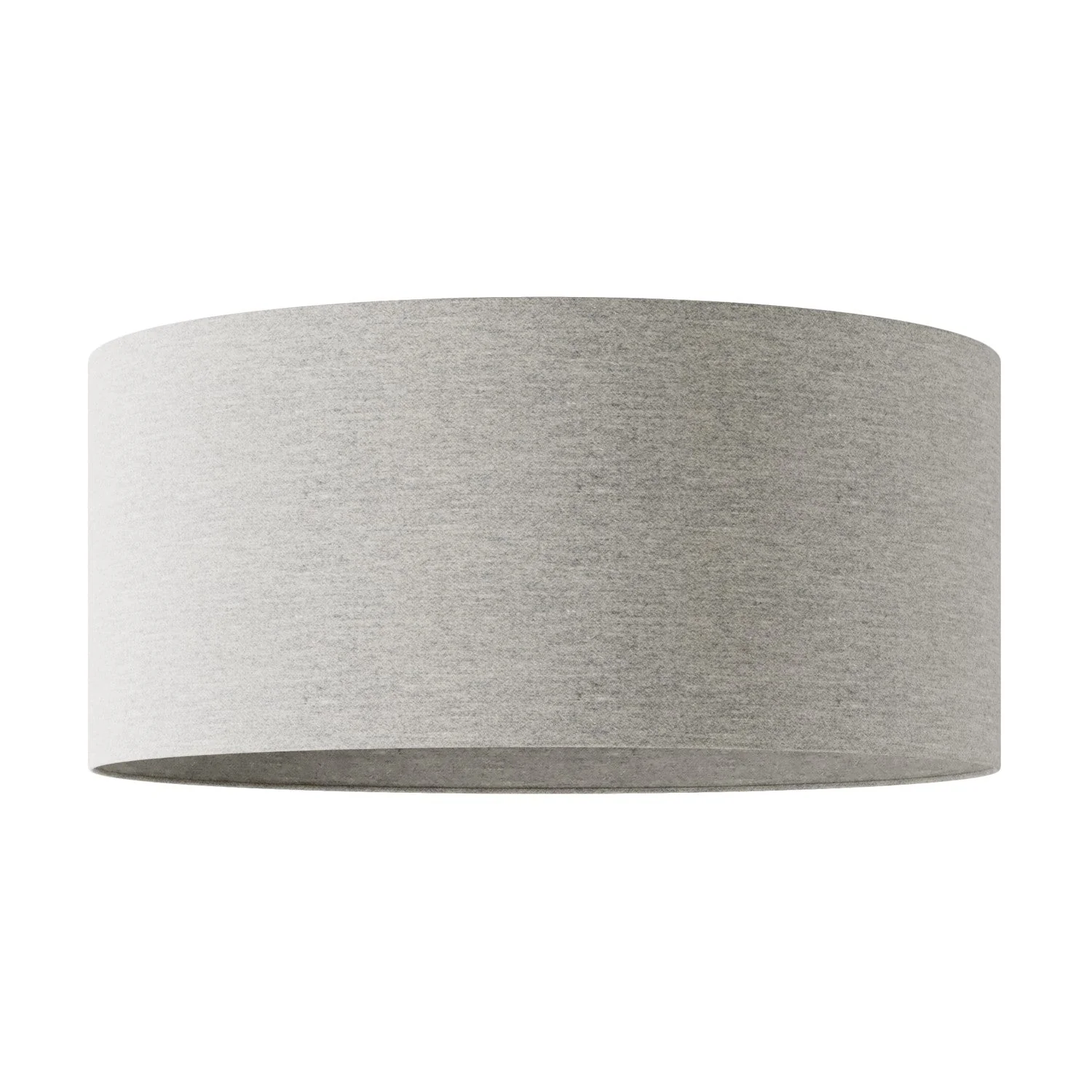 XXL Cylinder Lampshade in fabric with E27 fitting - Made in Italy - Light Gray Wool