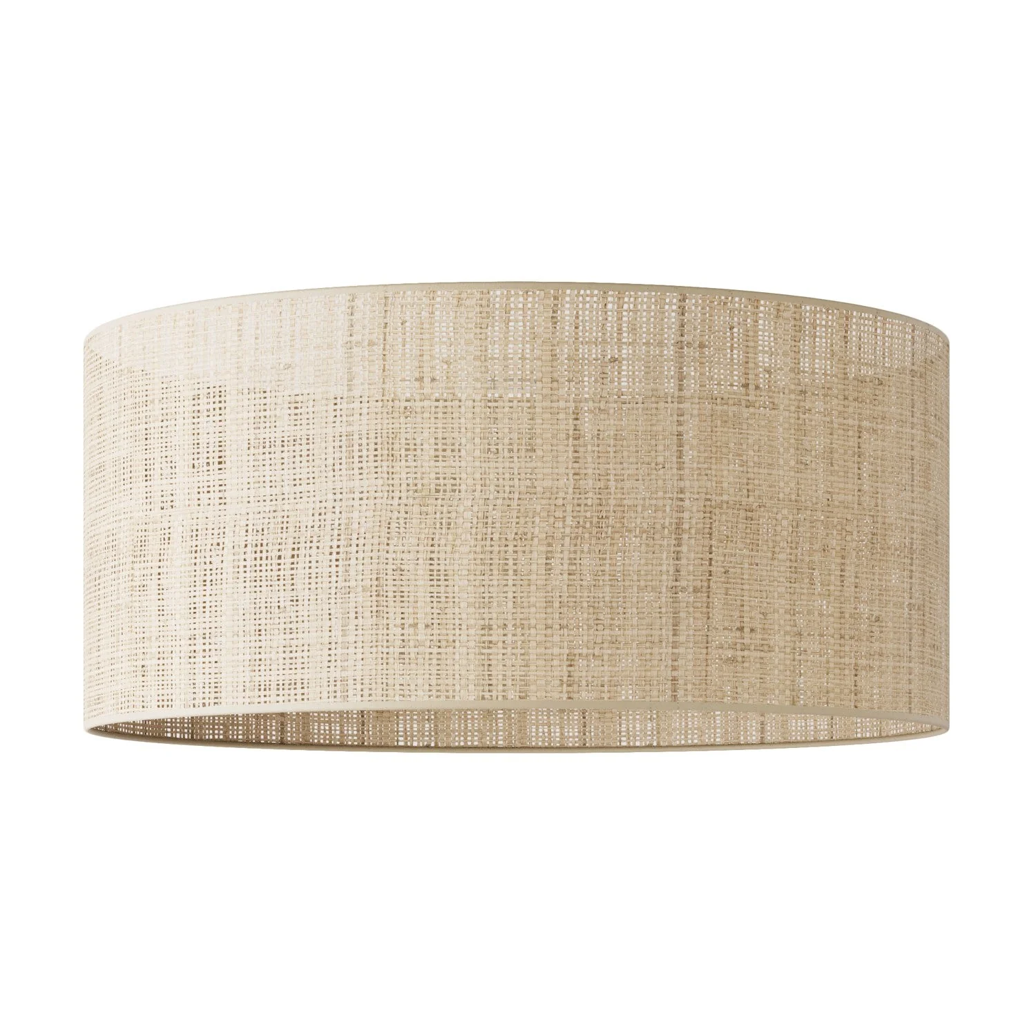 XXL Cylindrical Lampshade in fabric with E27 fitting - Made in Italy - Raphia