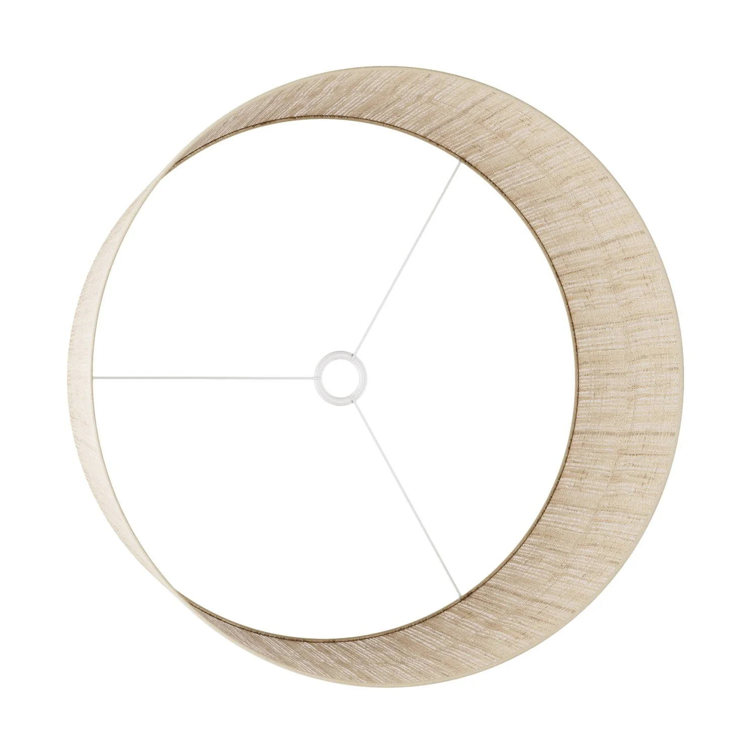 XXL Cylindrical Lampshade in fabric with E27 fitting - Made in Italy - Raphia - Image 3