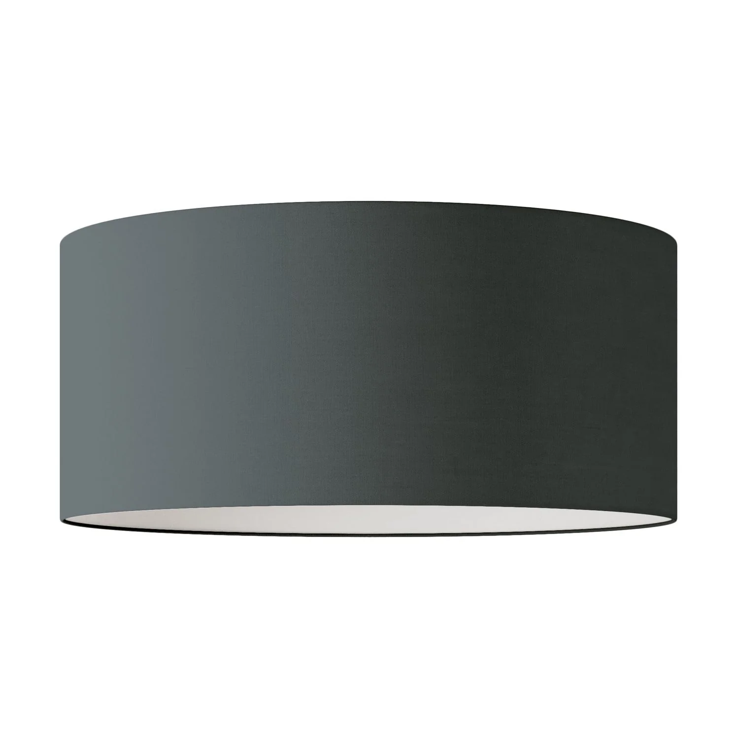 XXL Cylinder Lampshade in fabric with E27 socket - Made in Italy - Dark Gray Fabric