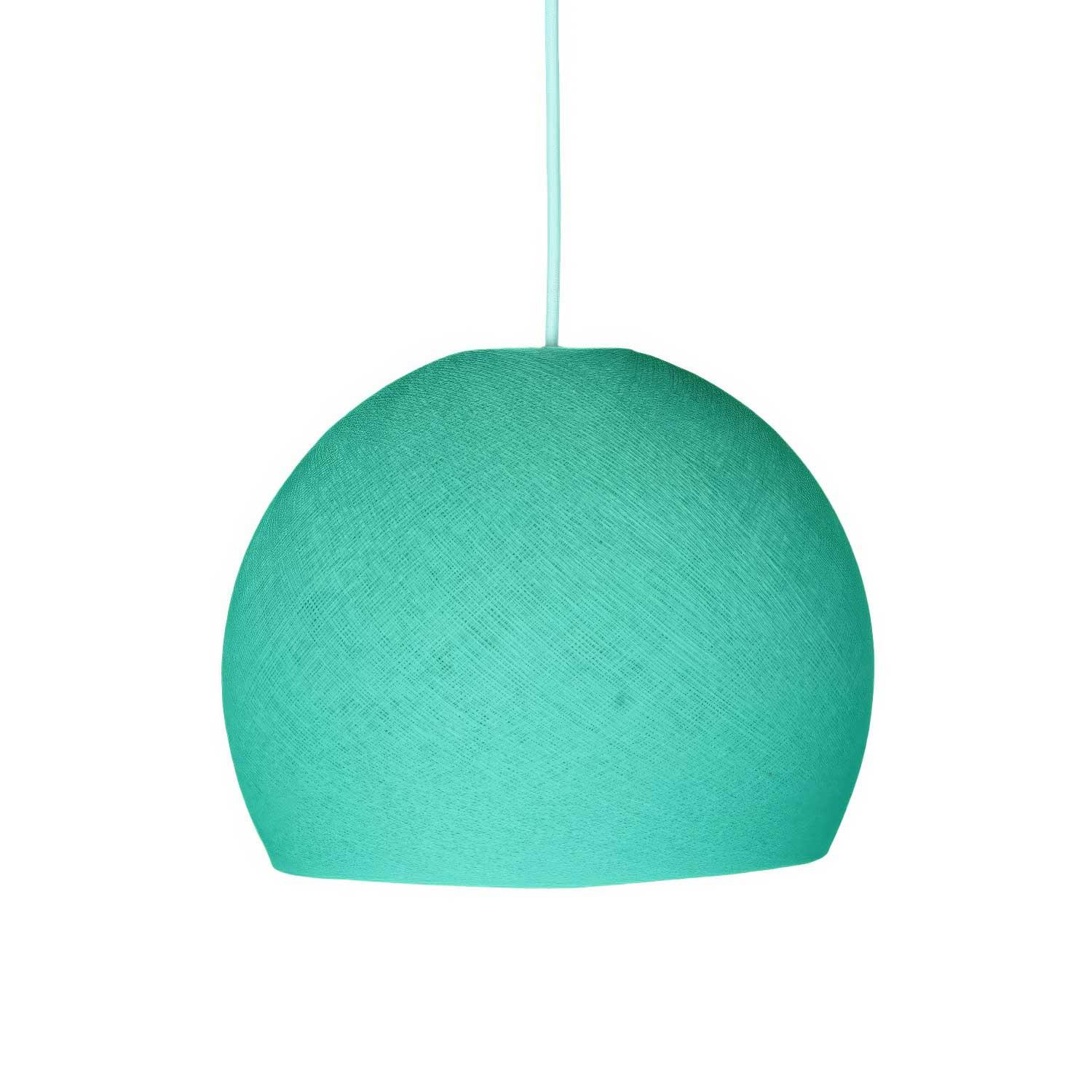 Dome Lampshade in 100% handmade wire - Red Polyester