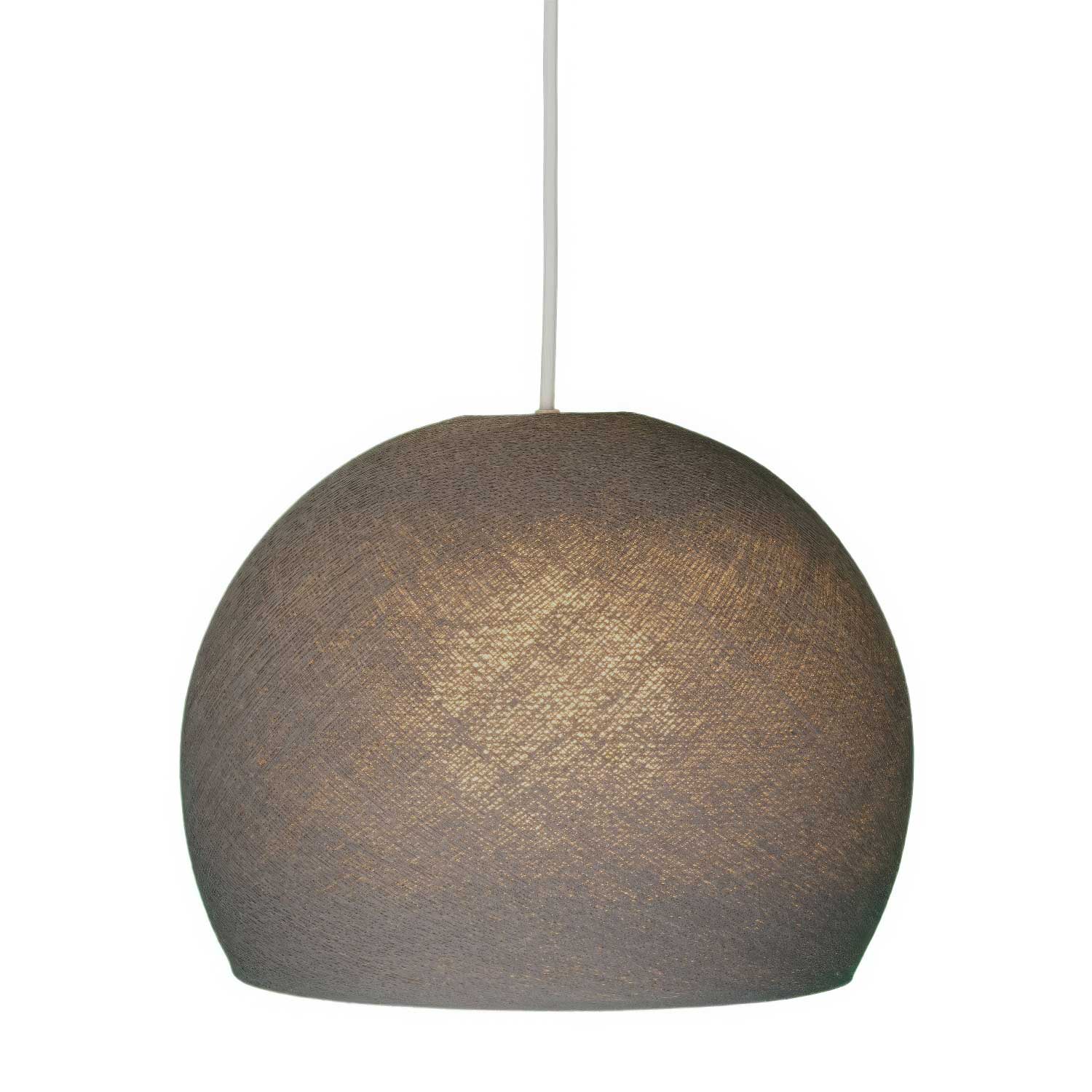Dome-shaped lampshade in 100% handmade wire - Graphite polyester - Image 2