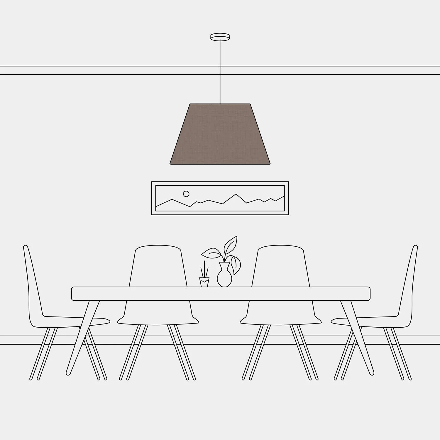 Impero L lampshade for pendant with E27 fitting - Made in Italy - Camelot Brown - Image 5