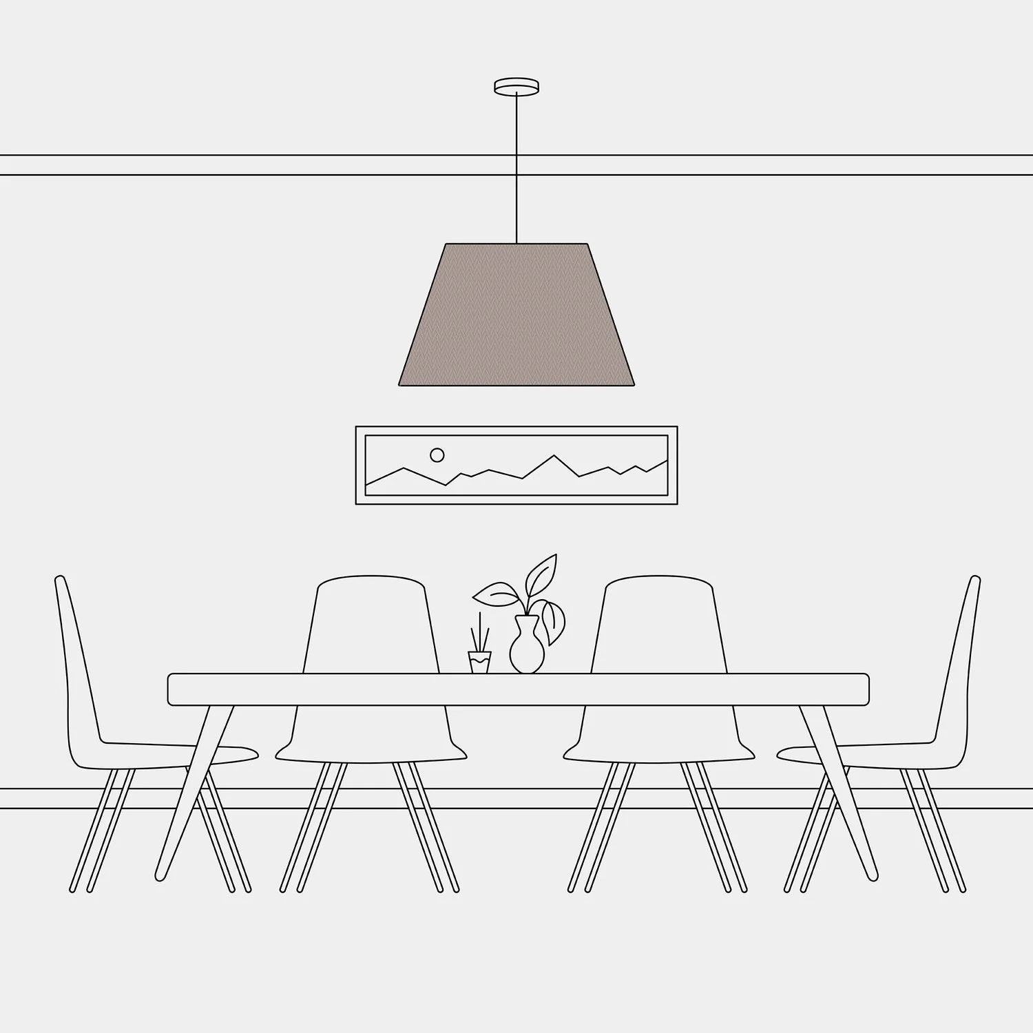 Impero L Lampshade for pendant light with E27 fitting - Made in Italy - Arenal Cenere - Image 5