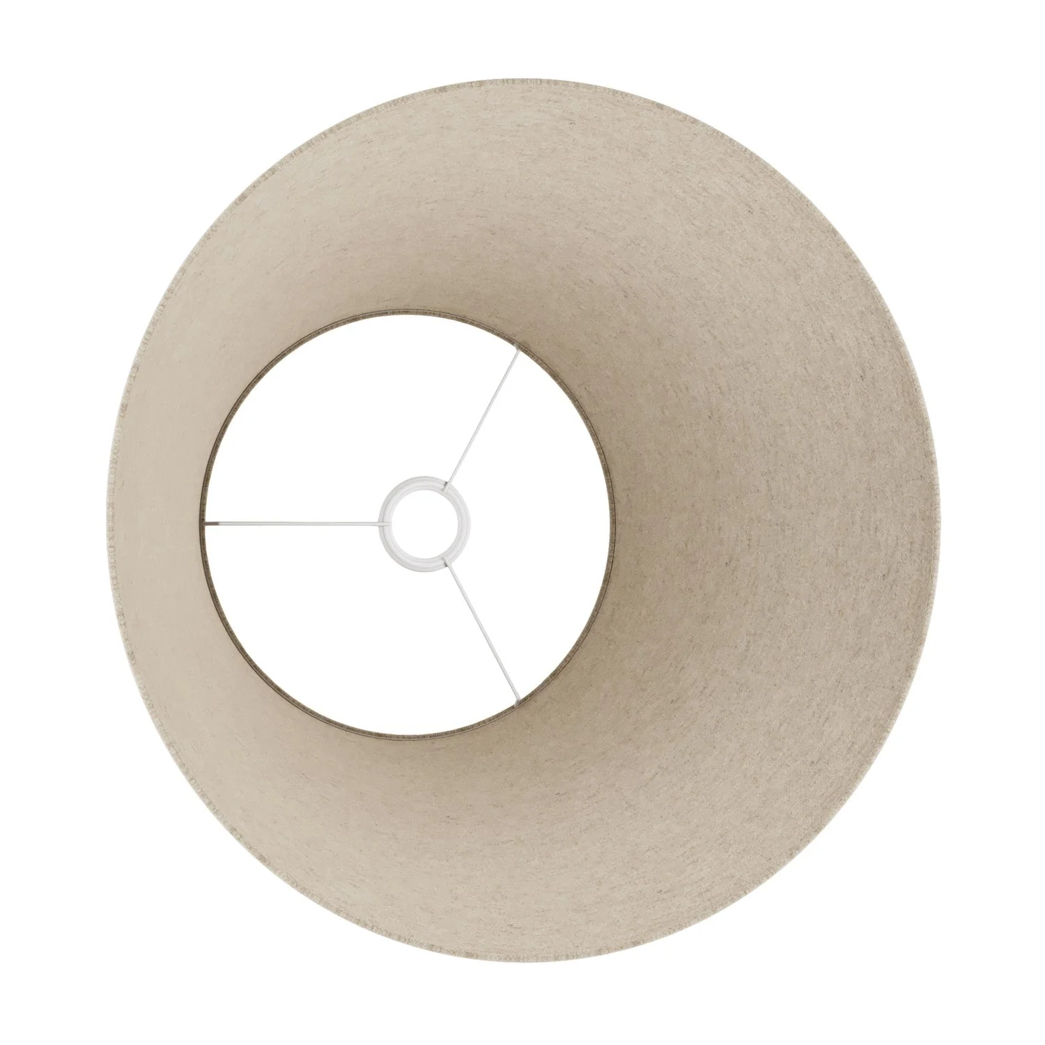 Lampshade Empire L for pendant with E27 fitting - Made in Italy - Beige Wool - Image 3