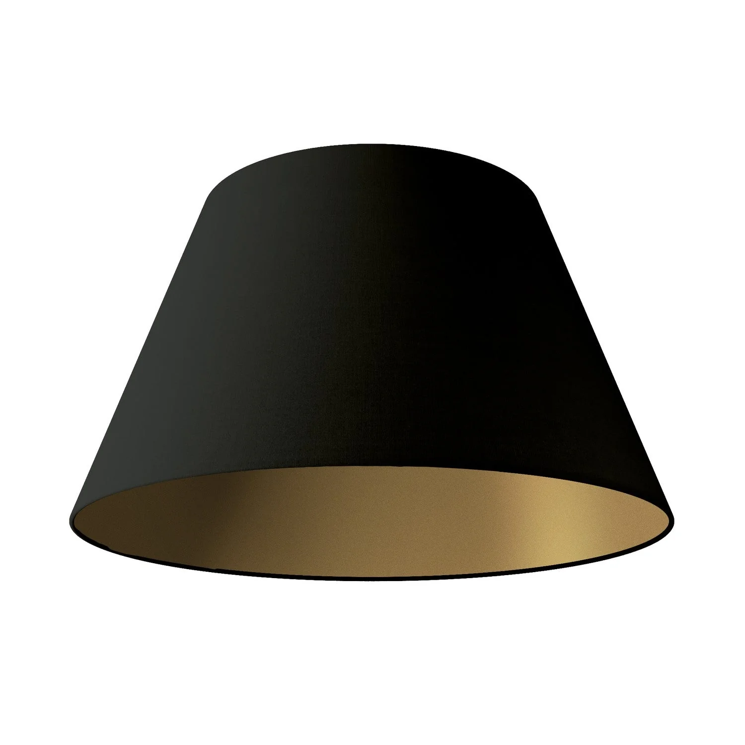 Impero L Lampshade for pendant with E27 fitting - Made in Italy - Black/Gold