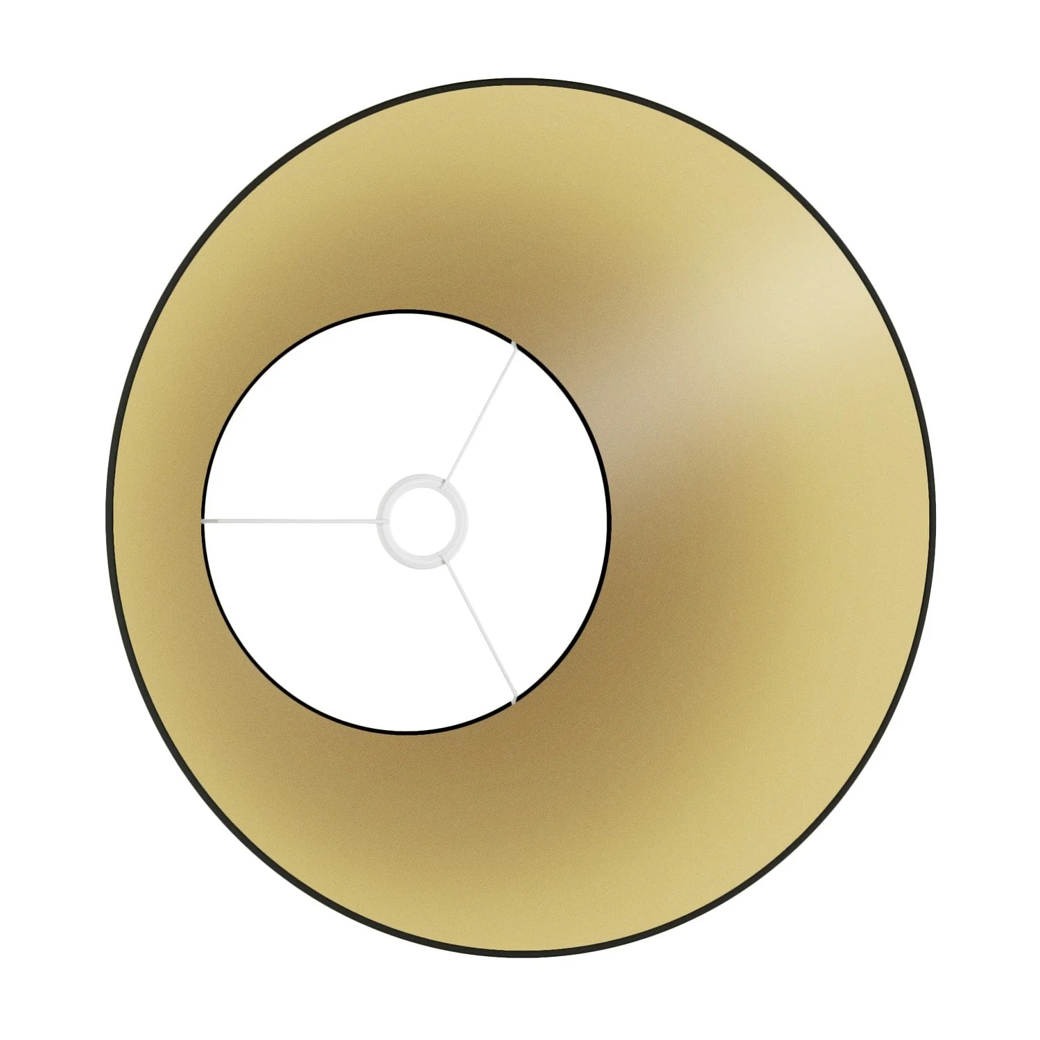 Impero L Lampshade for pendant with E27 fitting - Made in Italy - Black/Gold - Image 3