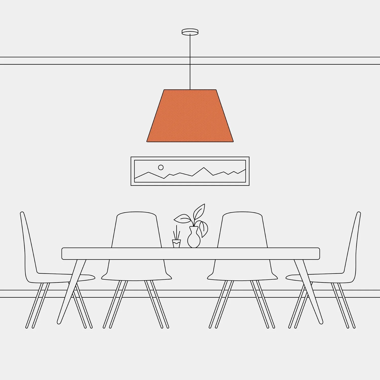 Impero L Lampshade for pendant light with E27 fitting - Made in Italy - Cinette Lobster - Image 5
