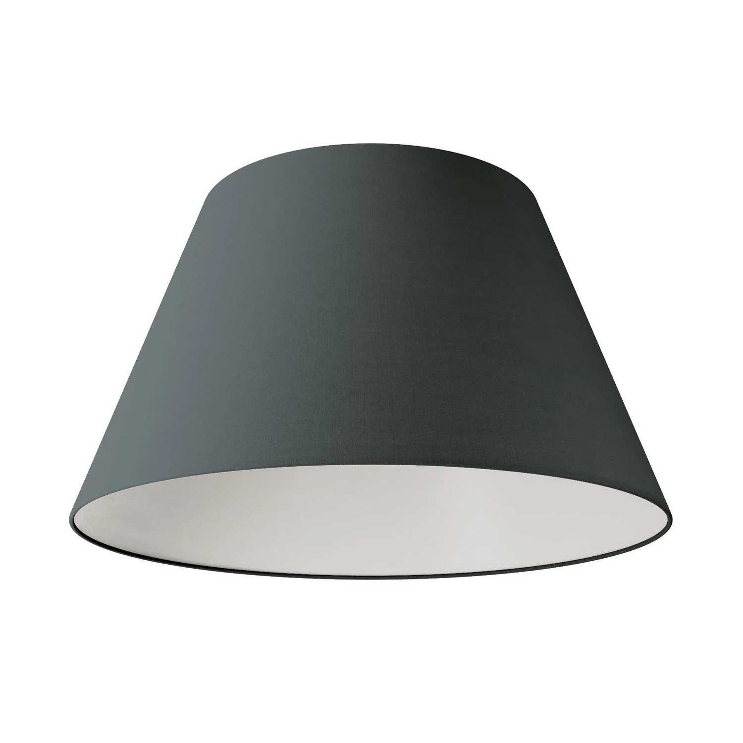 Impero Lampshade L for pendant with E27 fitting - Made in Italy - Dark Gray Cotton