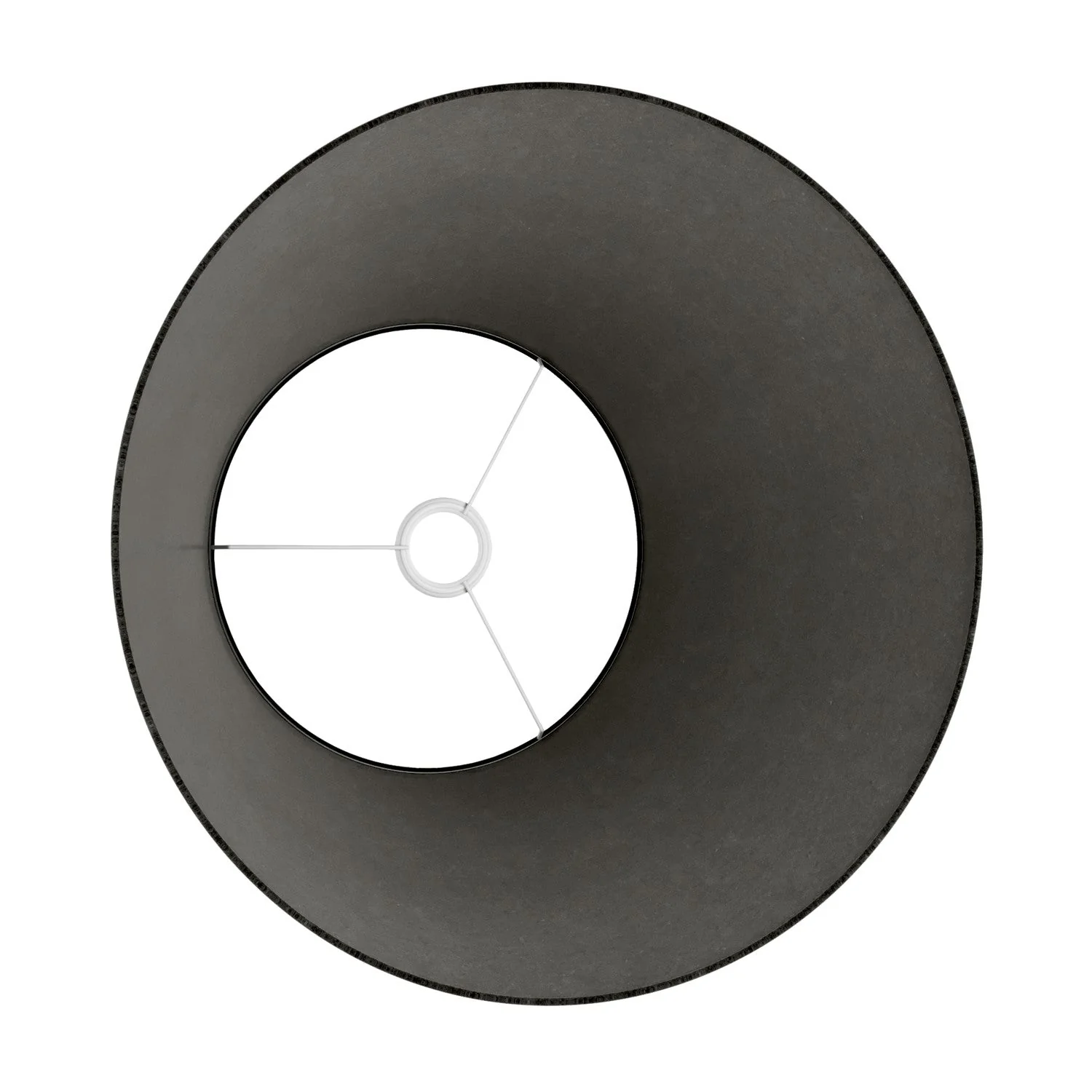 Impero L Lampshade for pendant lamp with E27 fitting - Made in Italy - Dark Gray Wool - Image 3