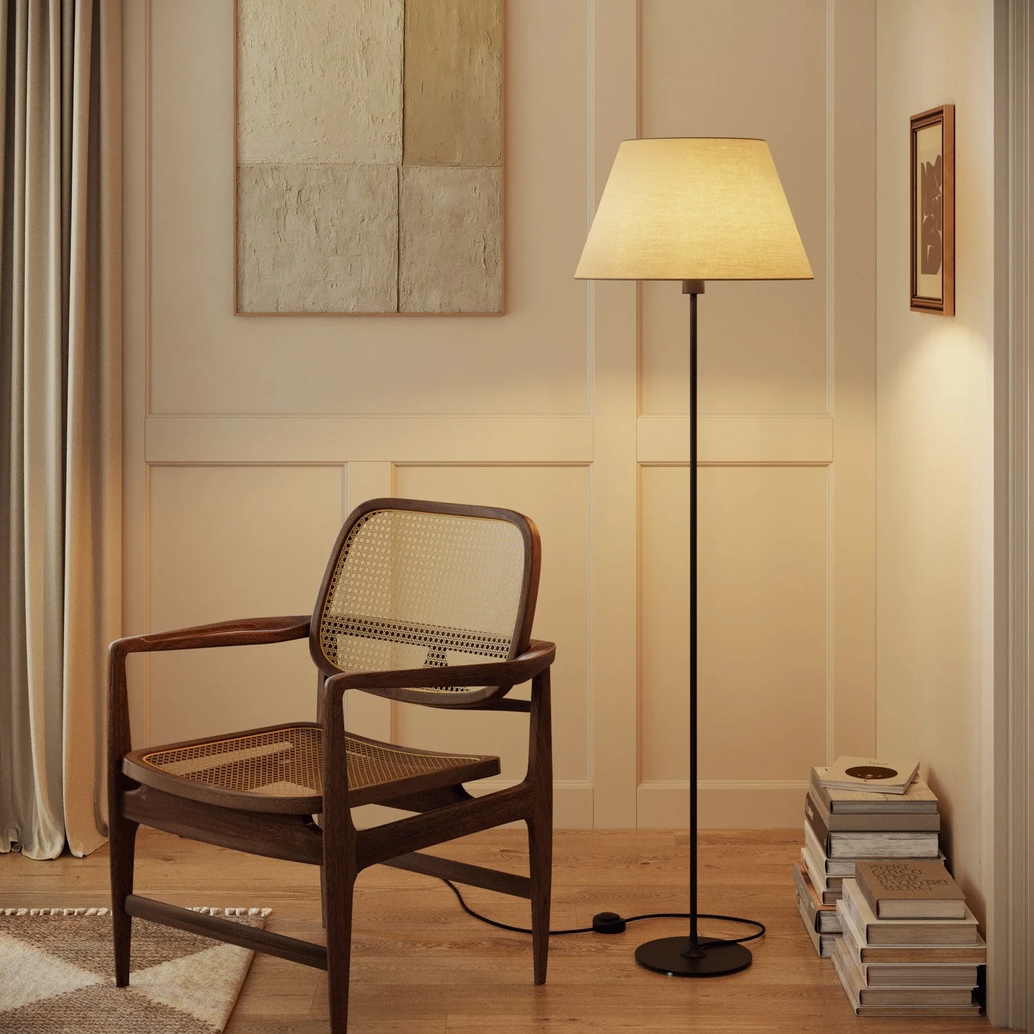 Impero Lampshade L for table lamp or sconce with E27 fitting - Made in Italy - Arenal Tortora - Image 2