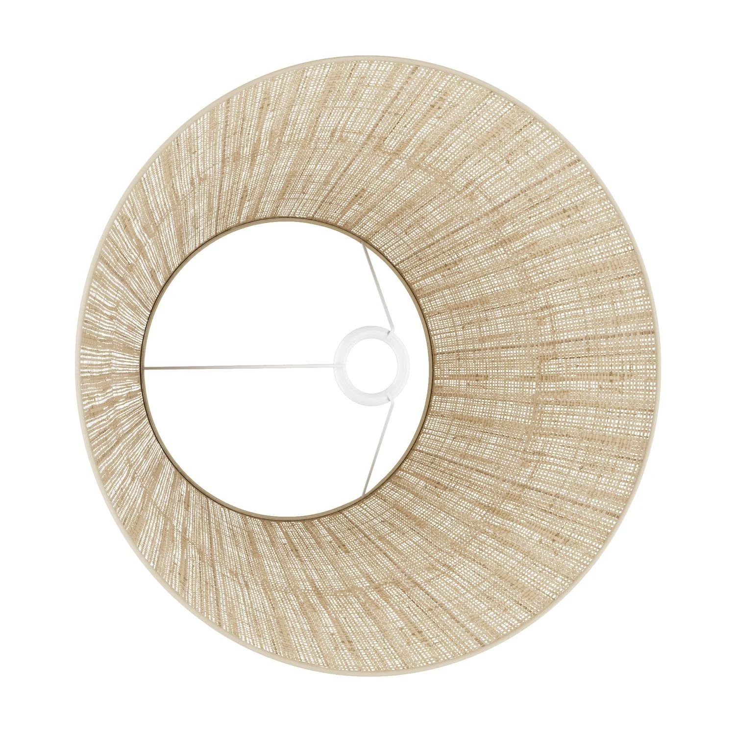 Impero L Lampshade for table lamp or wall sconce with E27 fitting - Made in Italy - Raphia - Image 3