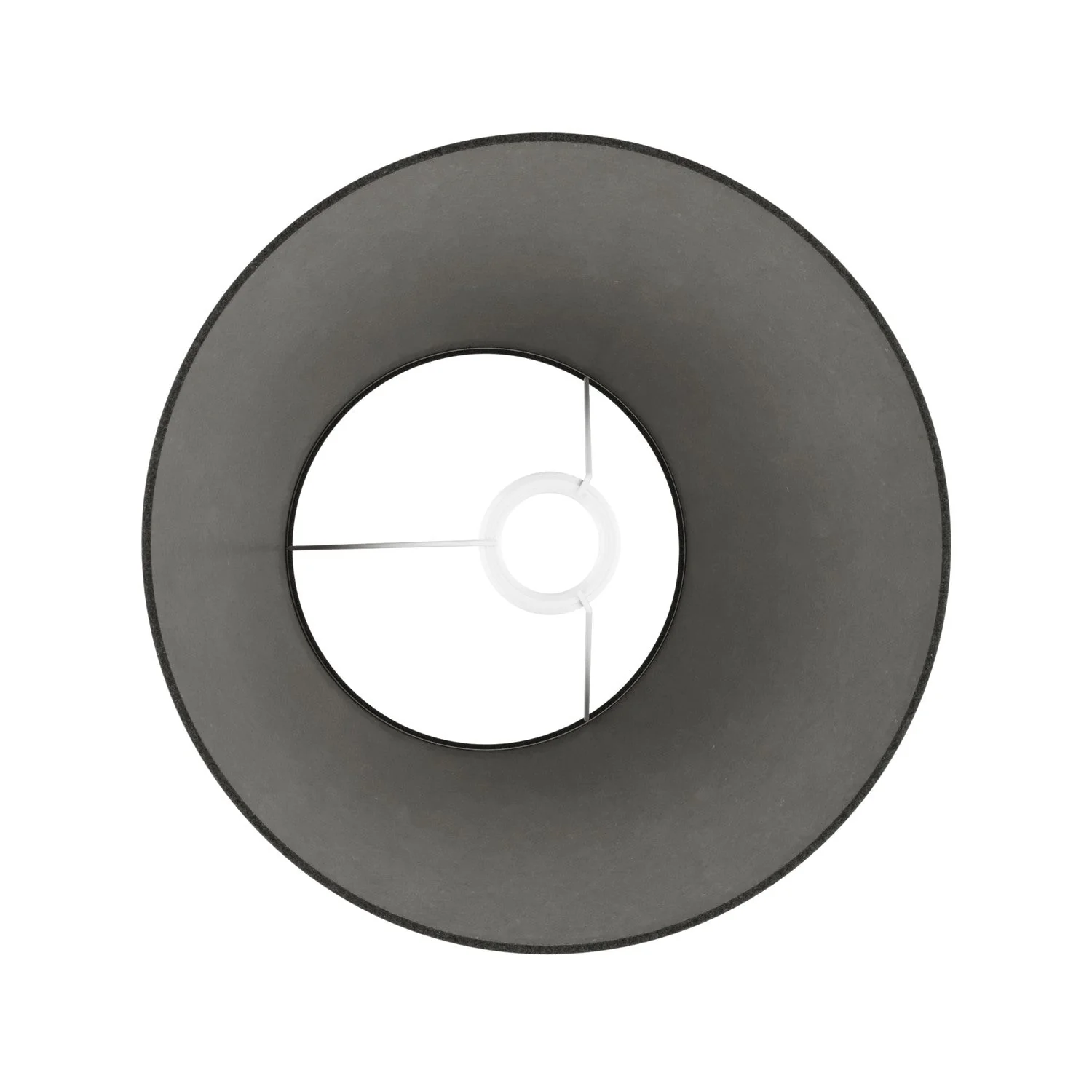 Impero M lampshade in fabric for table lamp or wall light with E27 fitting - Made in Italy - Dark grey wool - Image 3